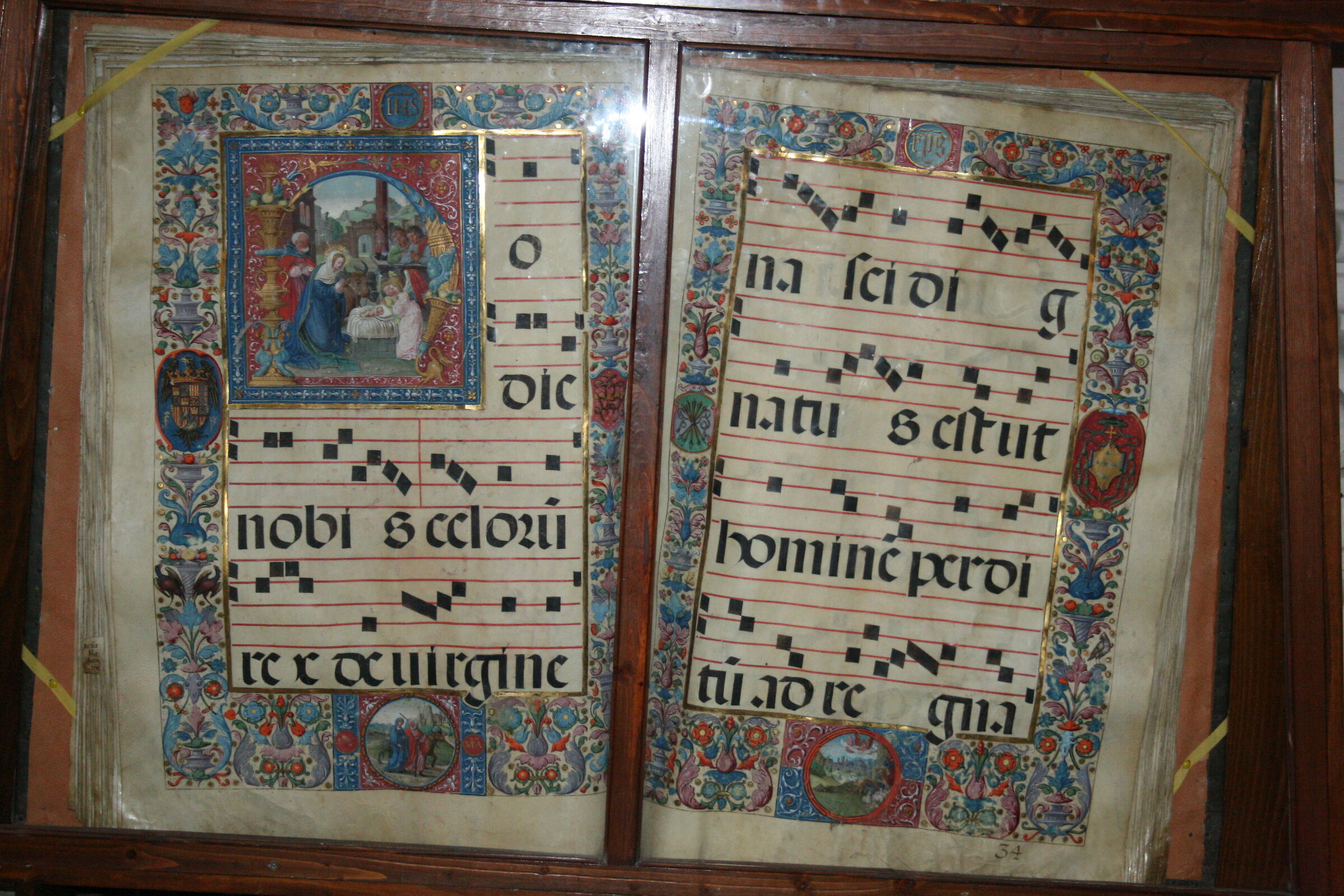 Musica liturgica vecchia partitura, Cattedrale Granada...