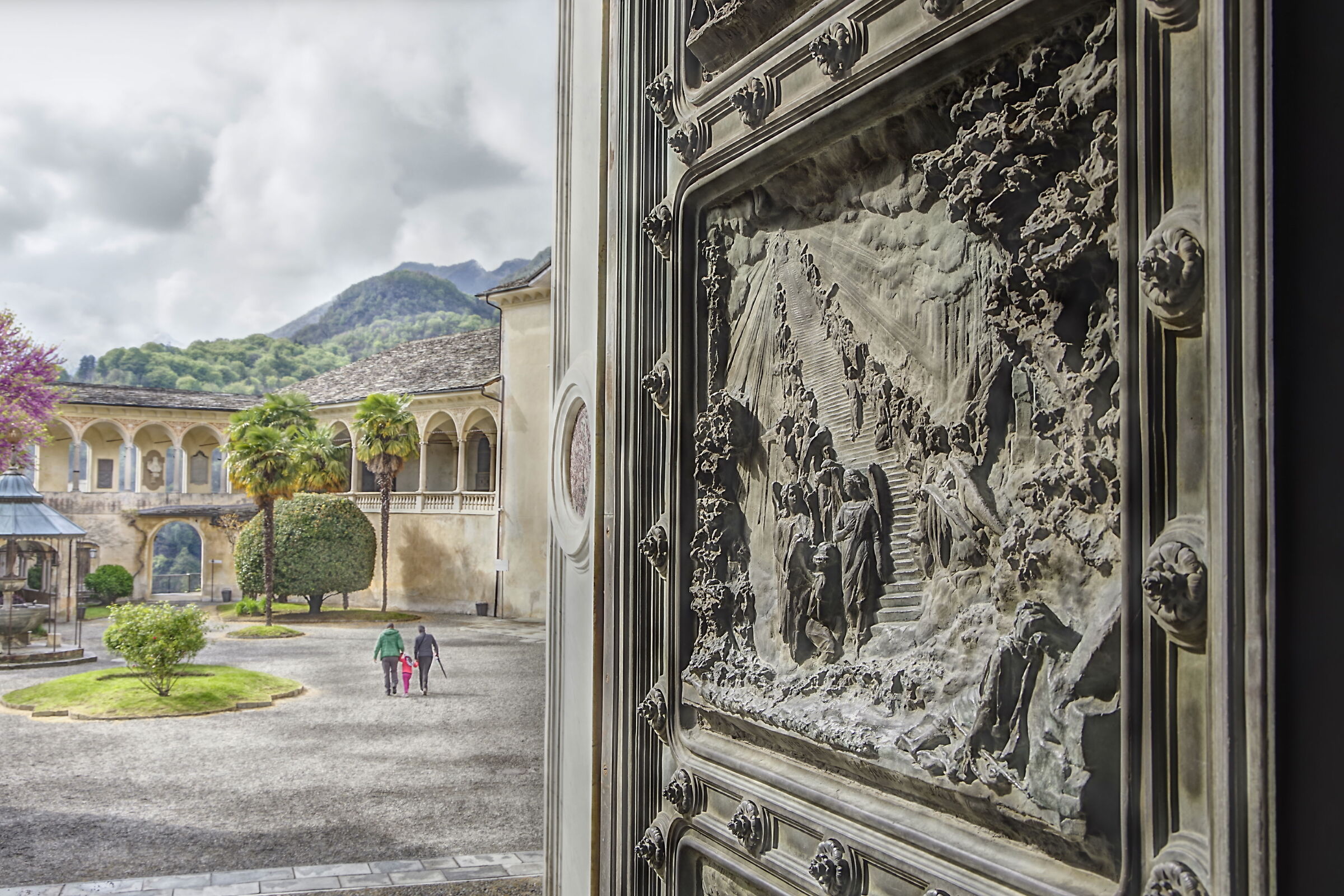 Portal of the Basilica of the Sacred Mount of Varallo...