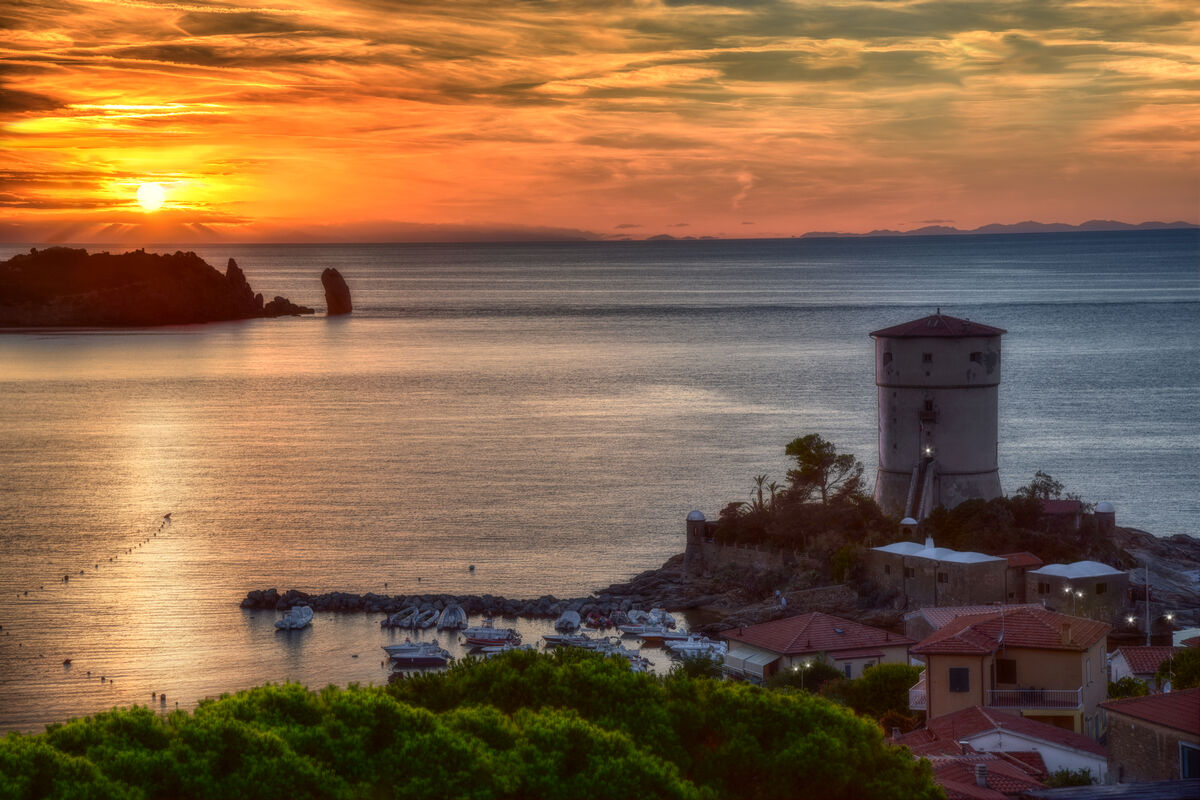 sunset...
