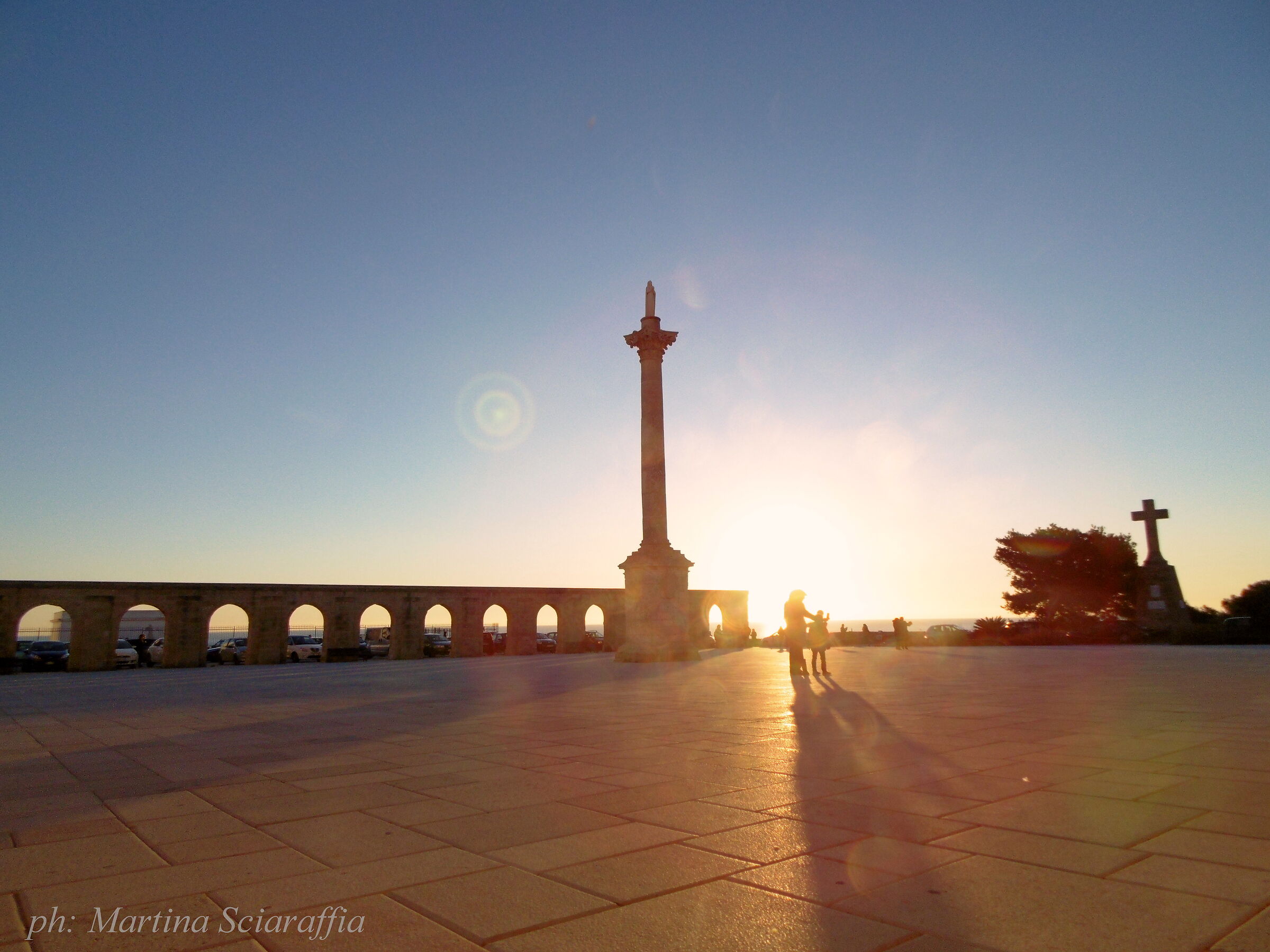 sunset from the Sanctuary of Leuca...