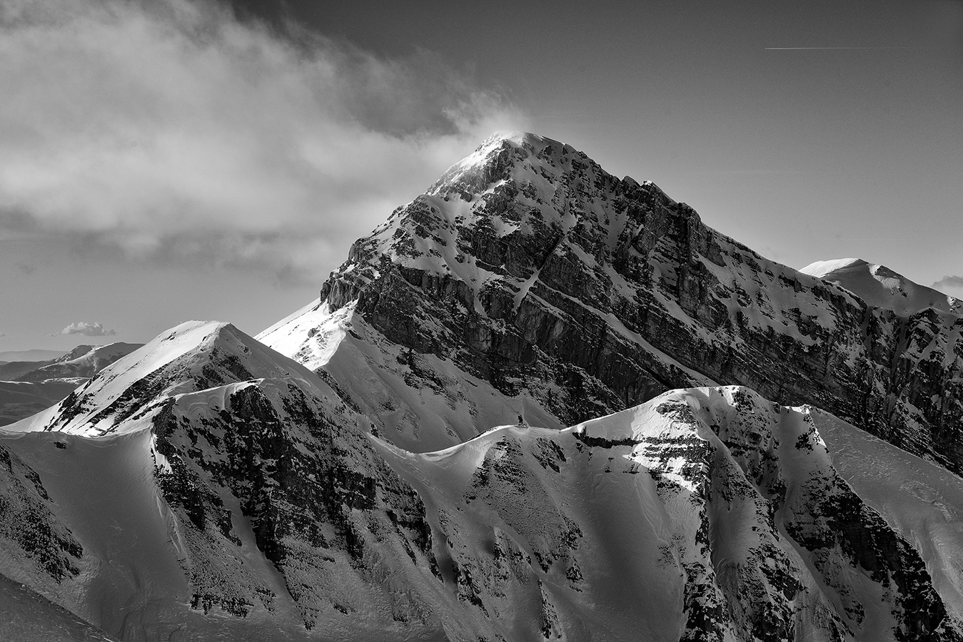 Winter on the Gran Sasso group - Pizzo Cefalone...