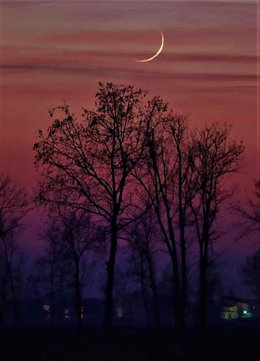 luna al tramonto 14.01.2021...