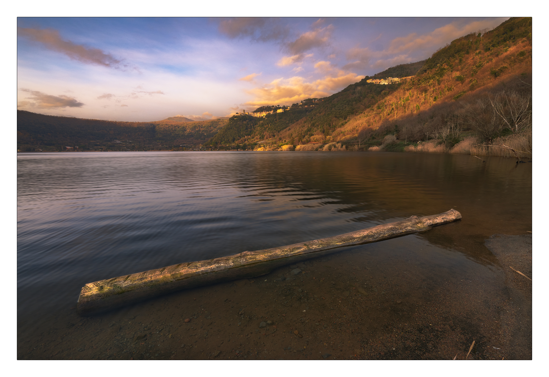 Sunset from Lake Nemi...