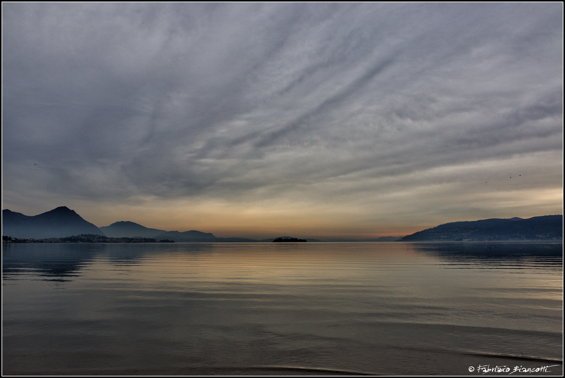 One evening on Lake Maggiore...