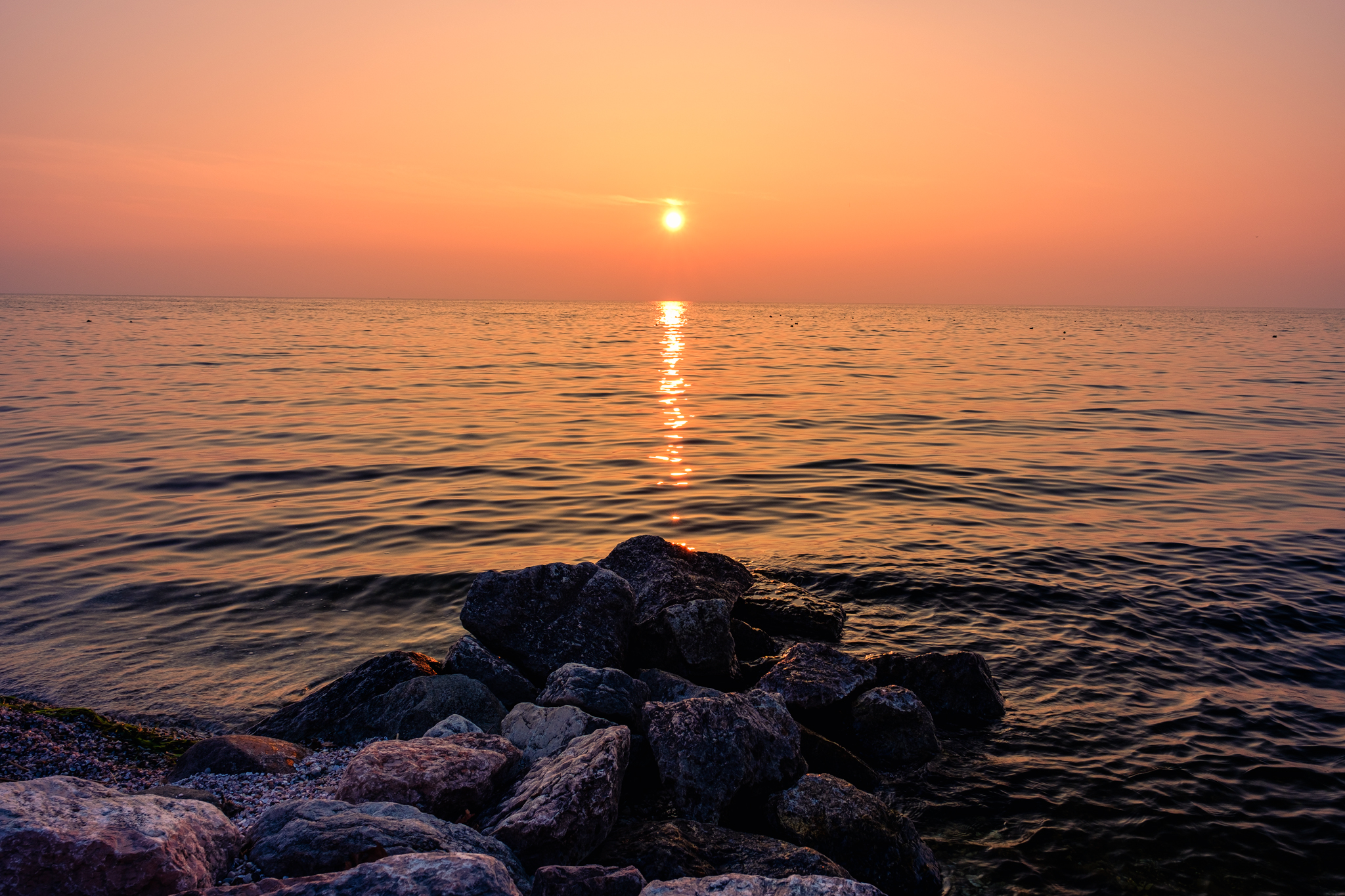 Sunset in Bardolino Lake Garda...