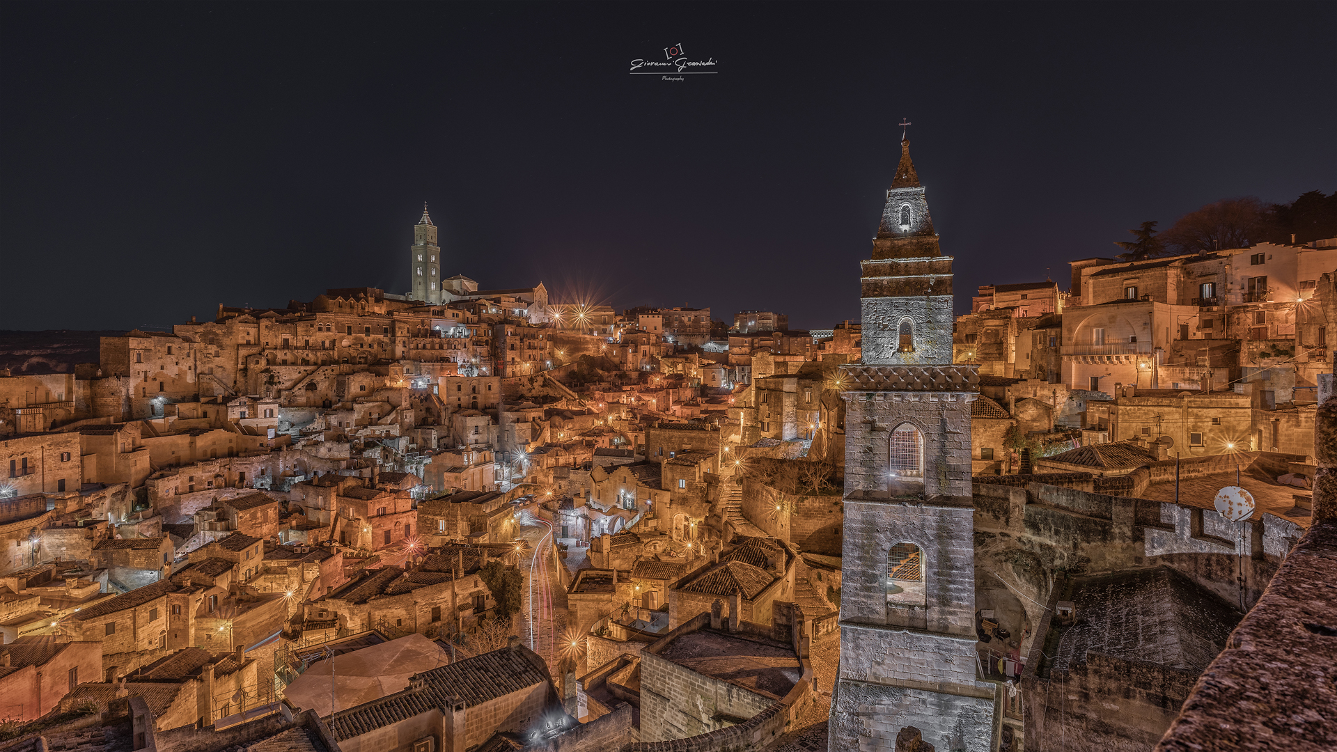 Matera and the two bell towers...