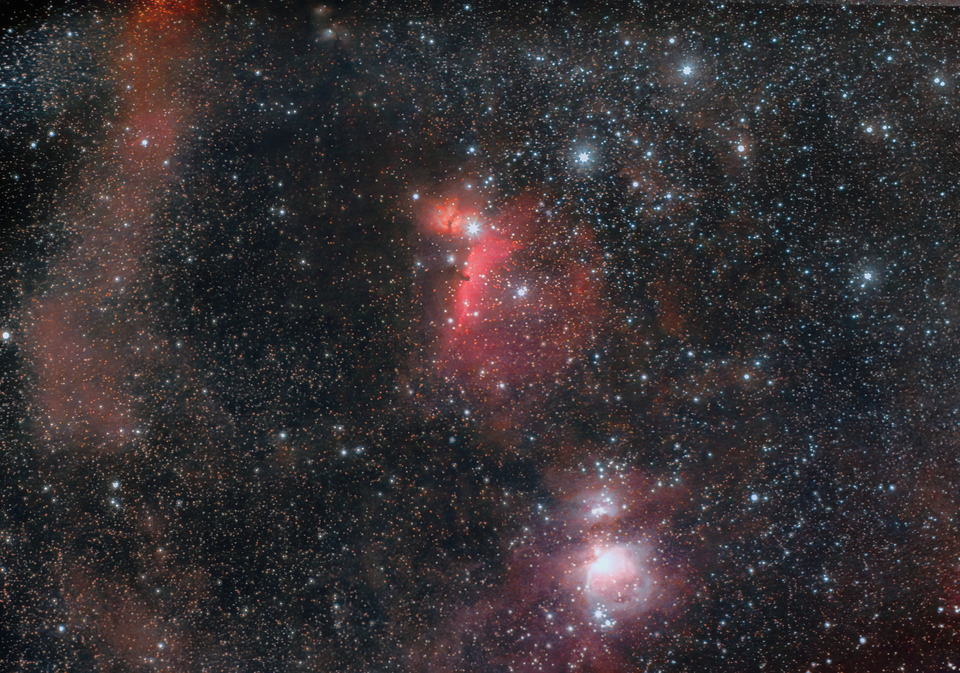 Orion and Horsehead at 105 mm ...