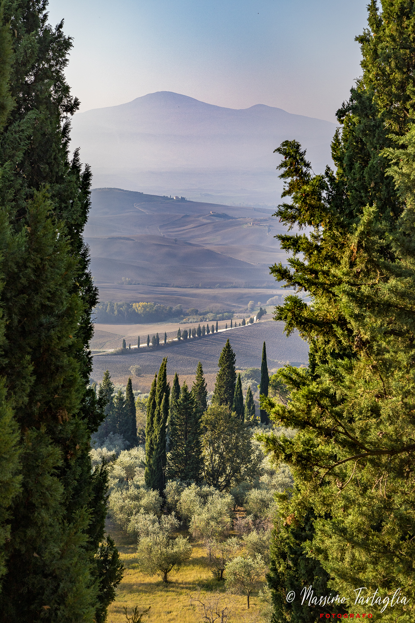 Pienza, the Tuscan countryside....
