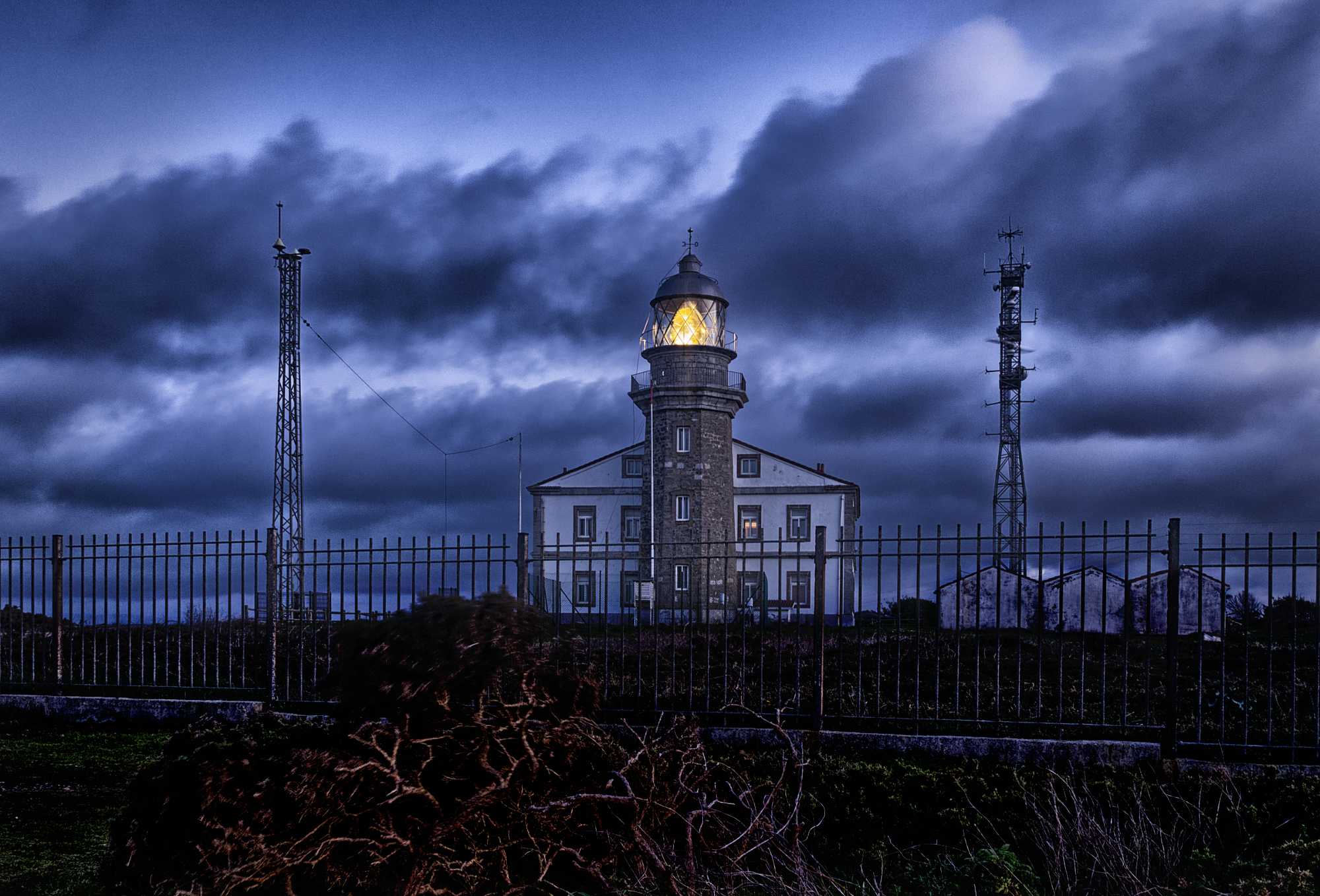 Blue hour at Cabo Pegna-Asturias Lighthouse...