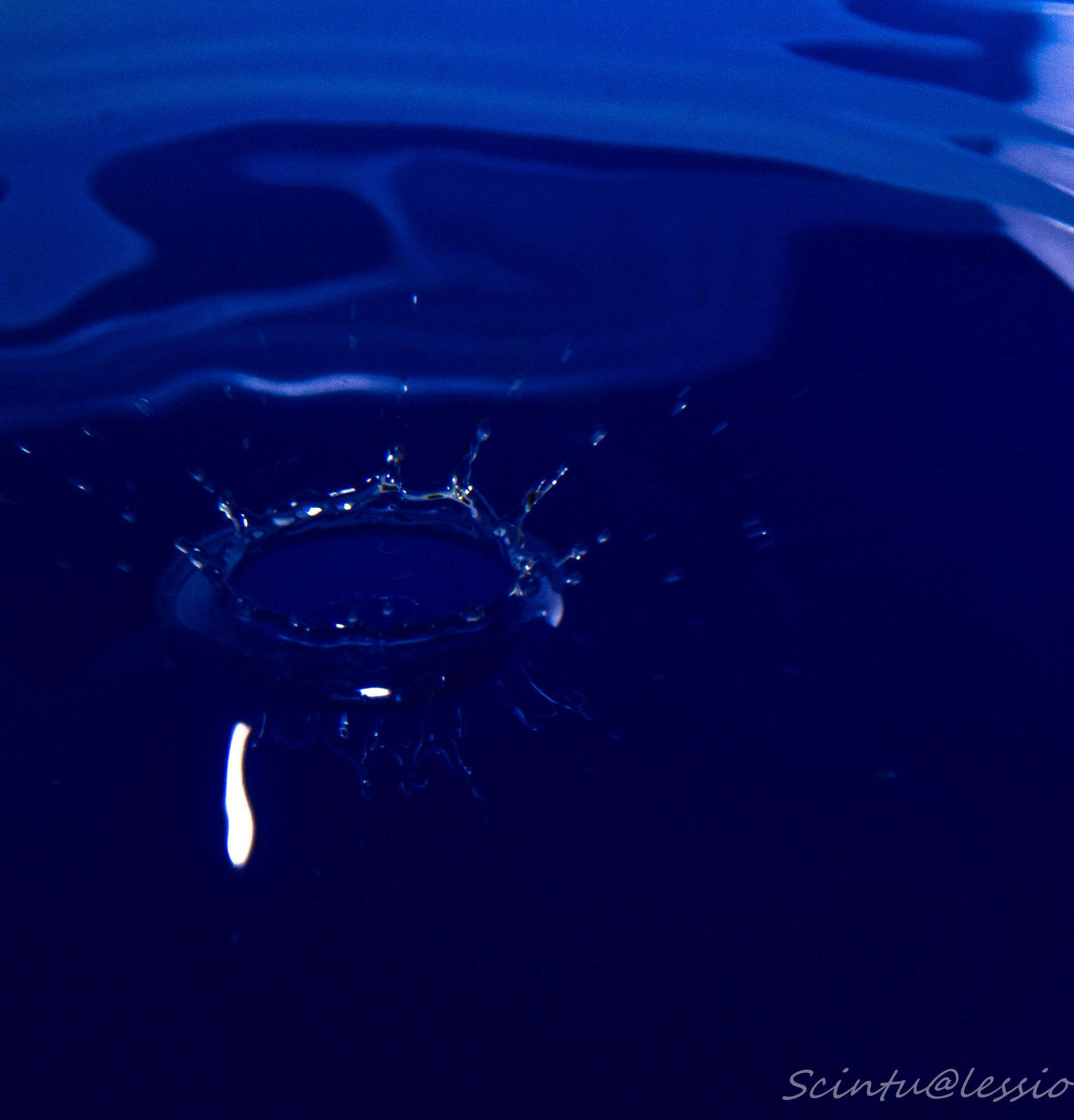 Blue  splash...
