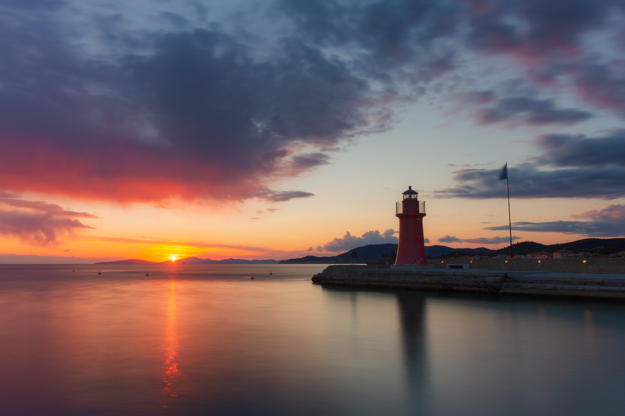 Sunset at the lighthouse ...