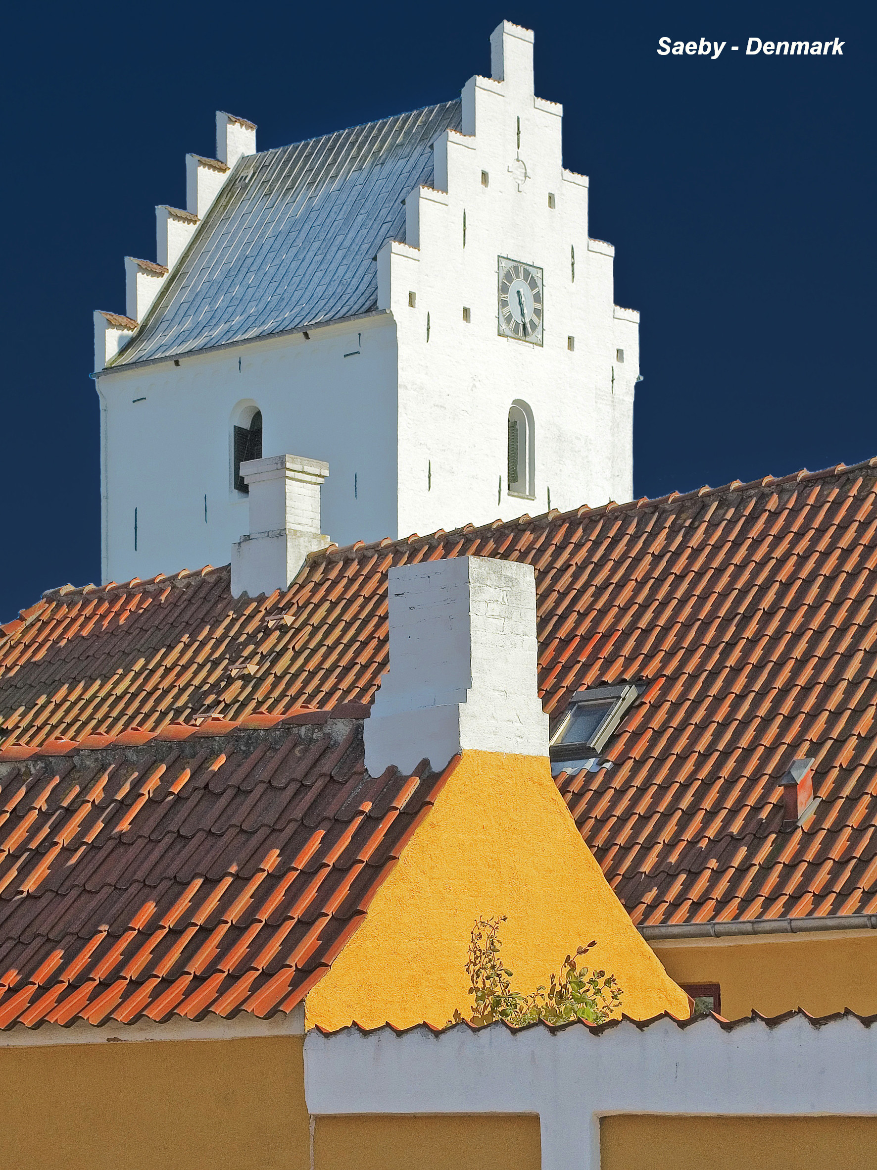 Churchtower in Saeby - Denmark...