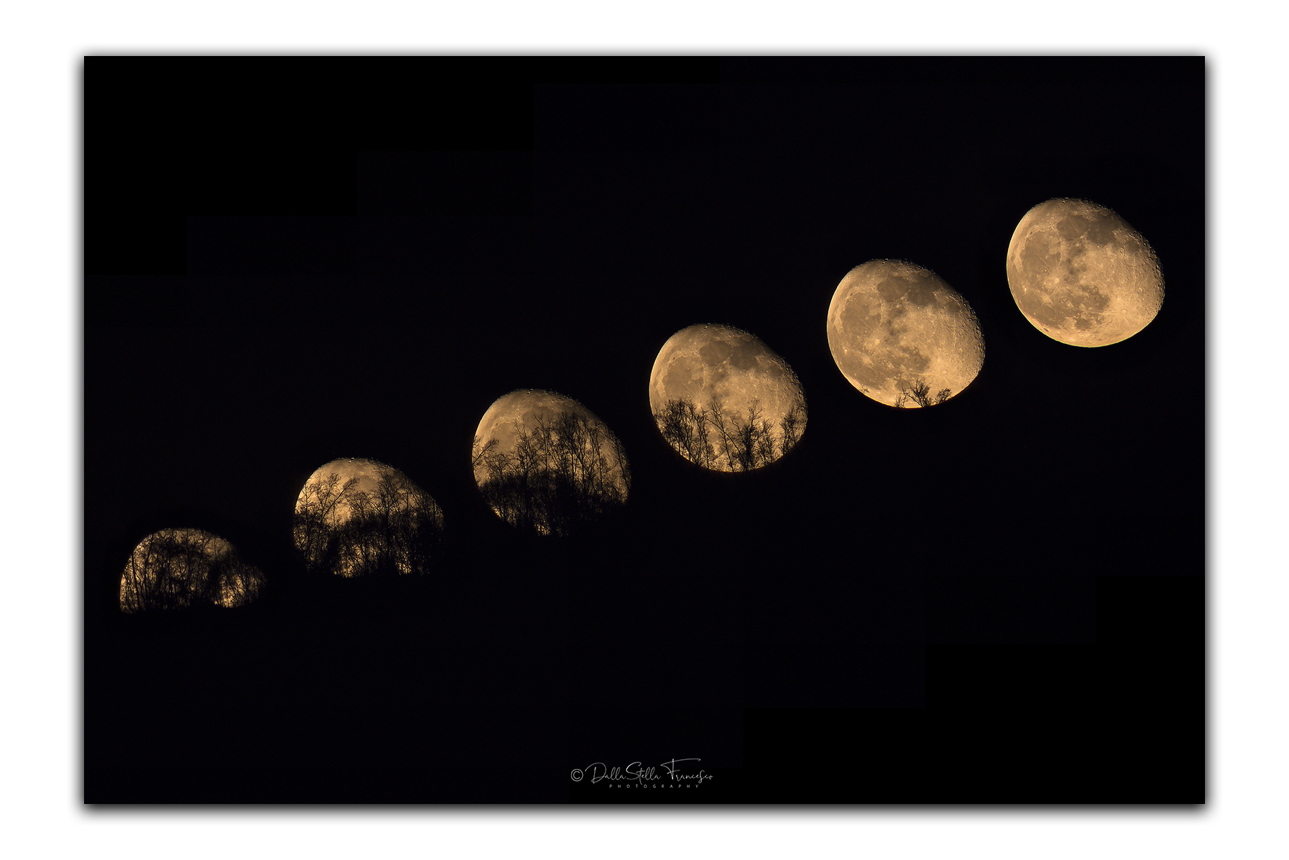 The Moon in sequence...