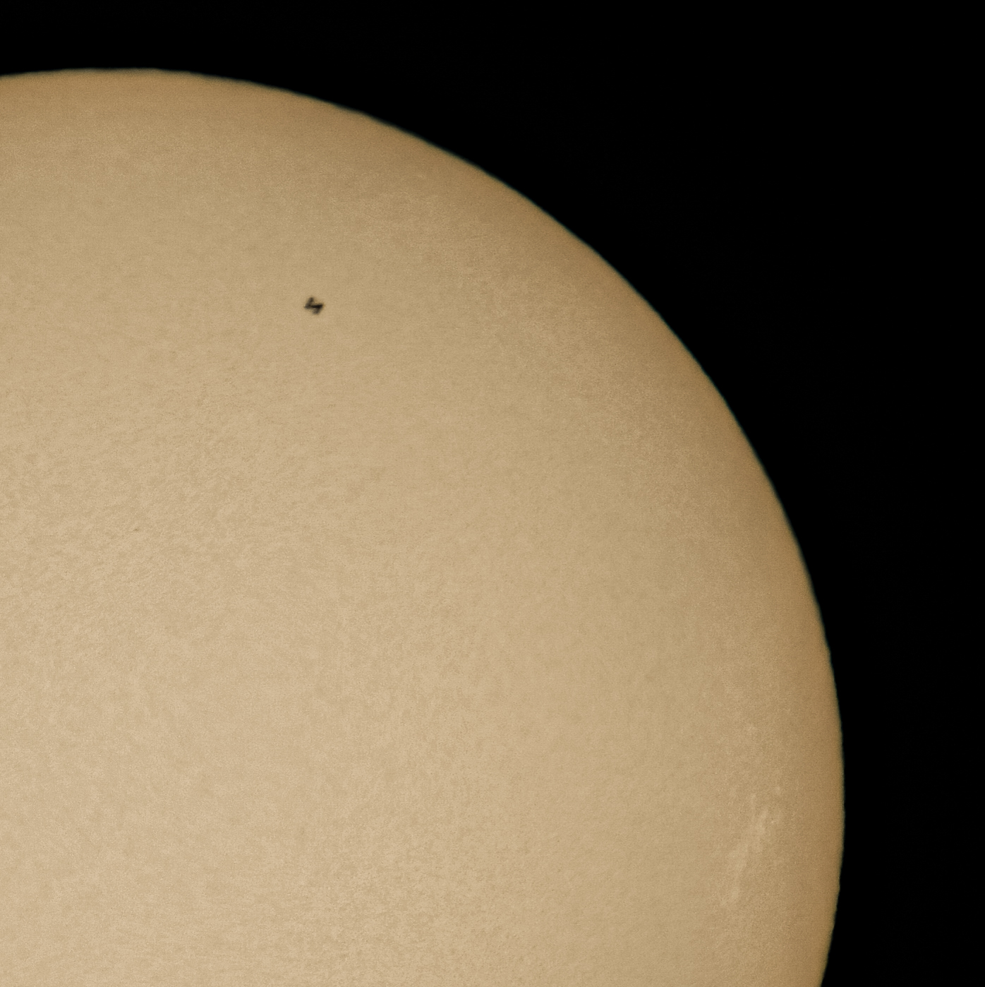 ISS passage in front of the sun...