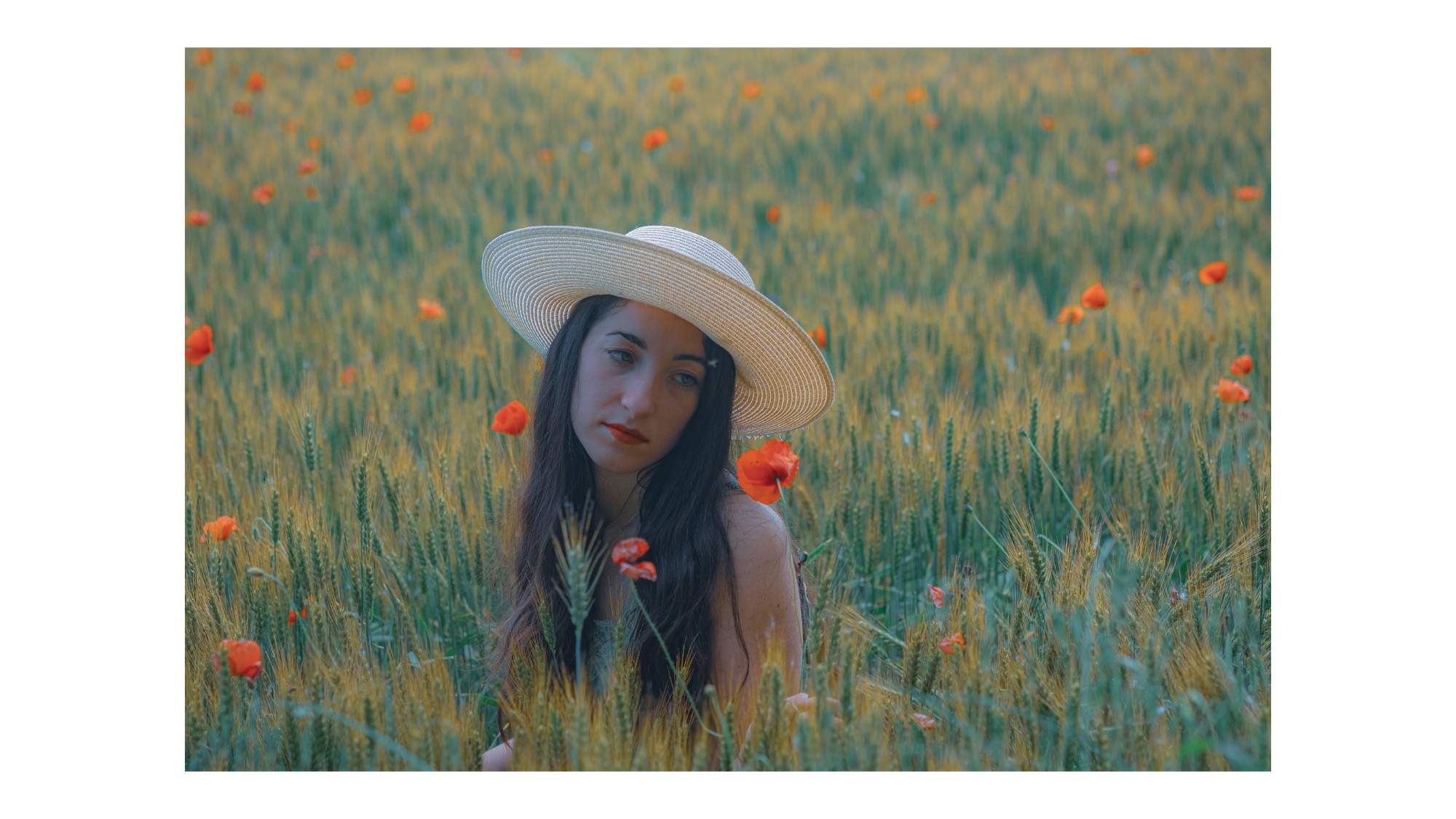 Veronica in poppies...