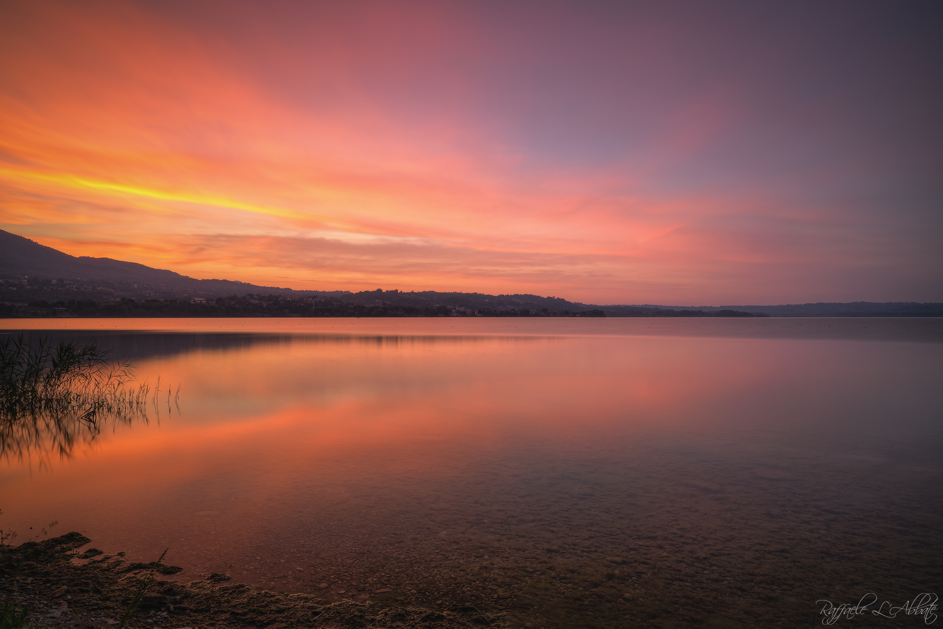 Sunrise over Lake Varese ...