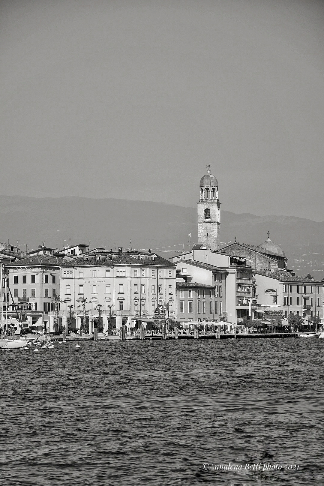 View of Salò in the Brescian part of Lake Garda...