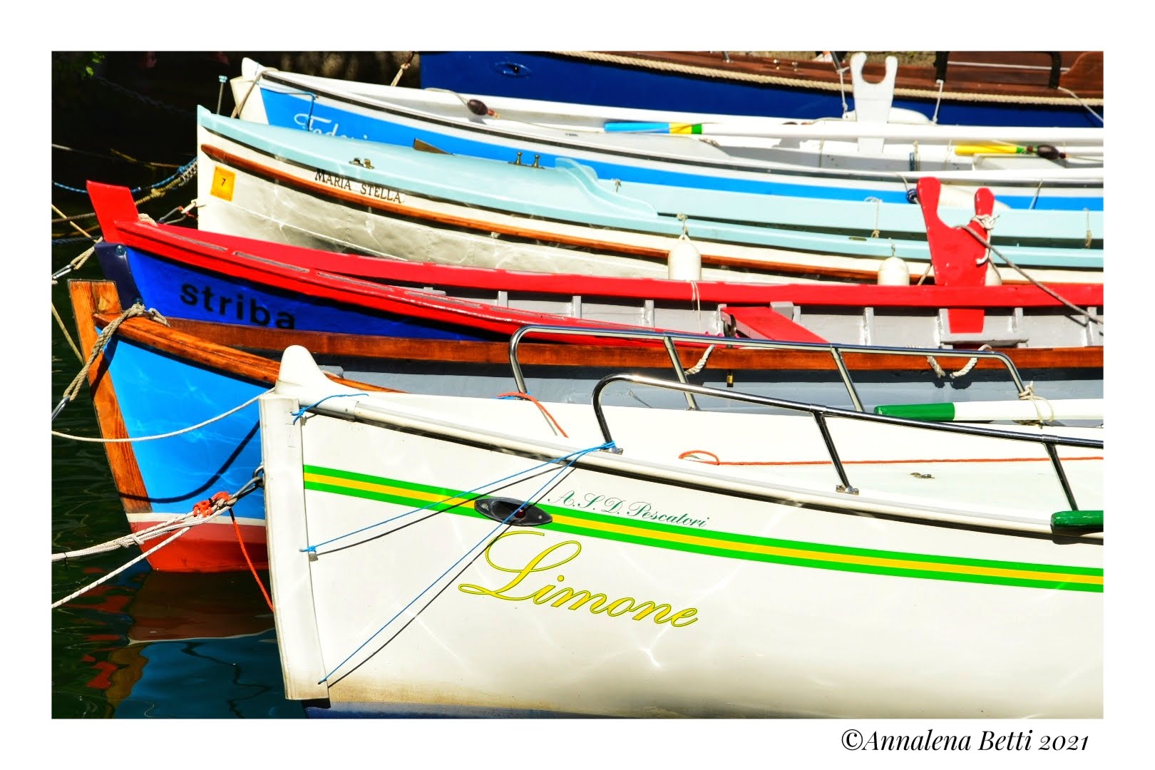 Boats and colors in Limone del Garda...