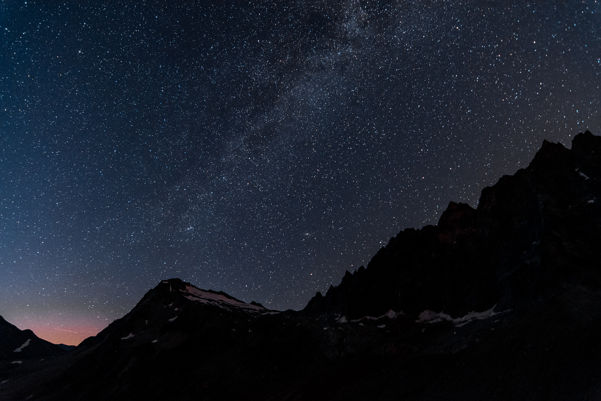 Le Grand Combin de nuit...