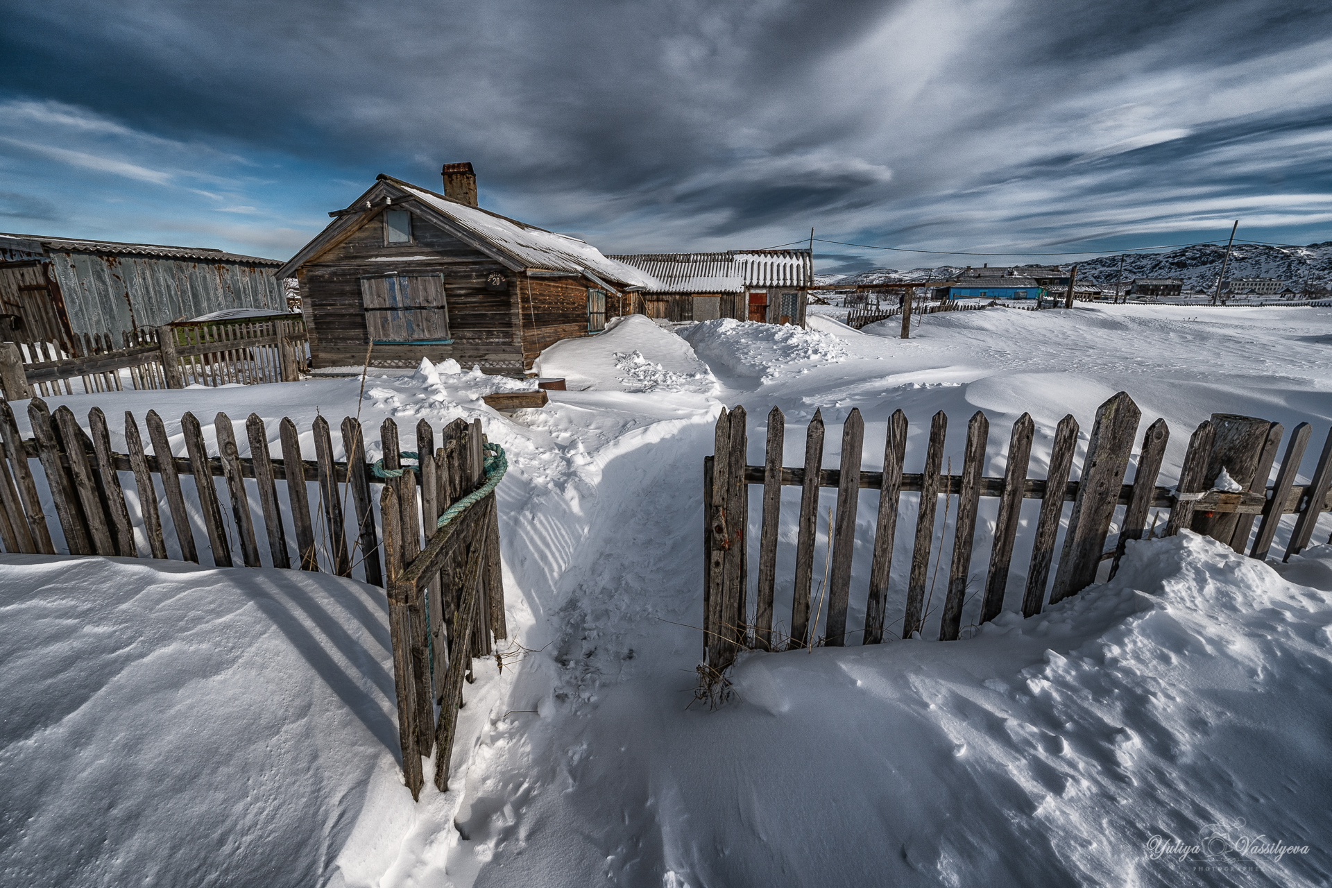 Last house on the shore of the Arctic Ocean...