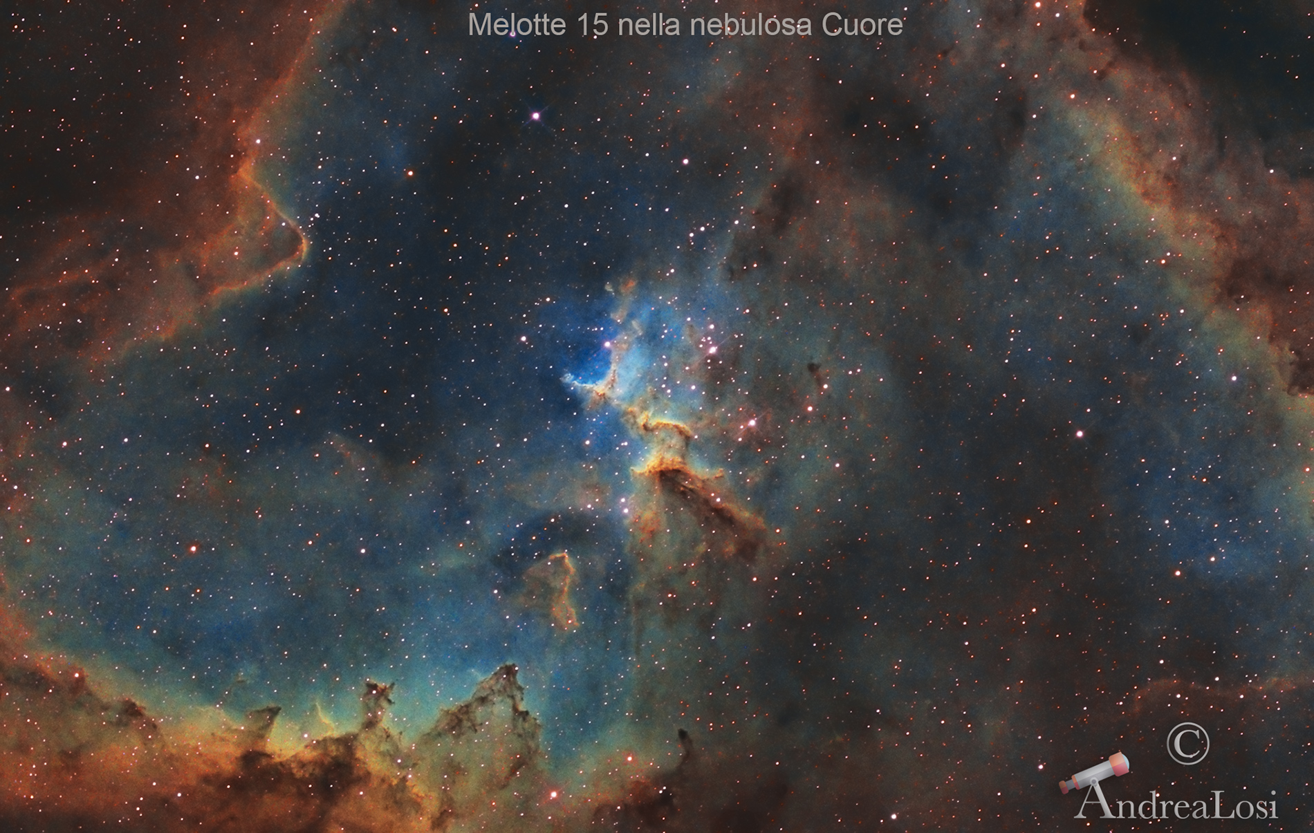 Melotte 15 in the heart nebula ...