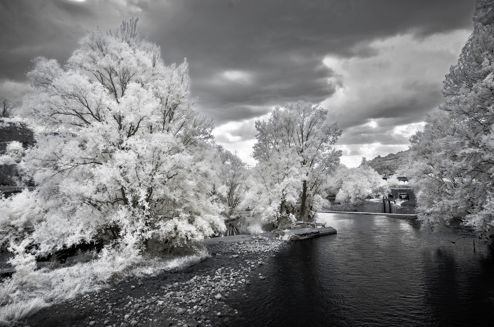 Infrared on the Serio (River)...