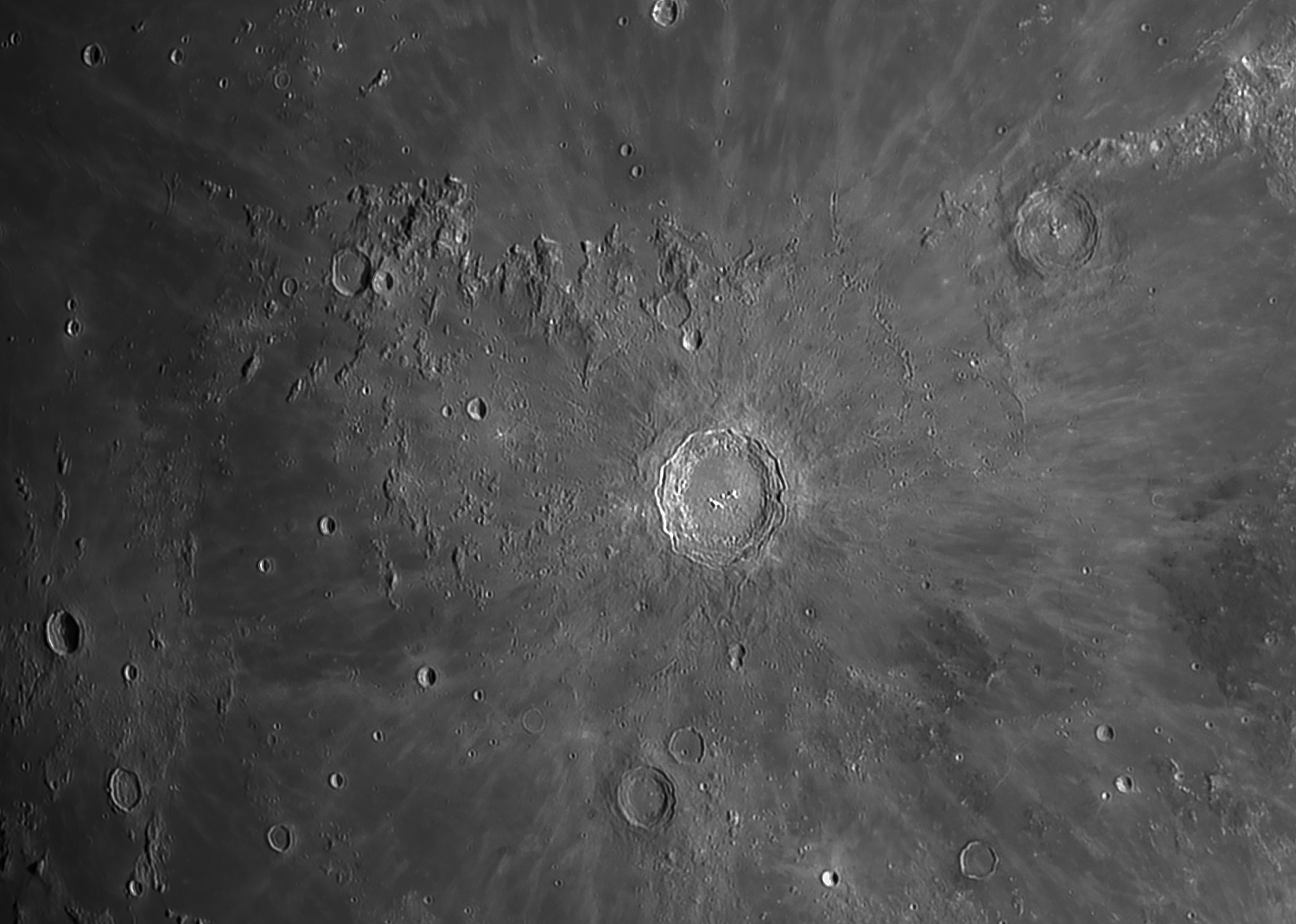 Copernicus crater and surrounding region...