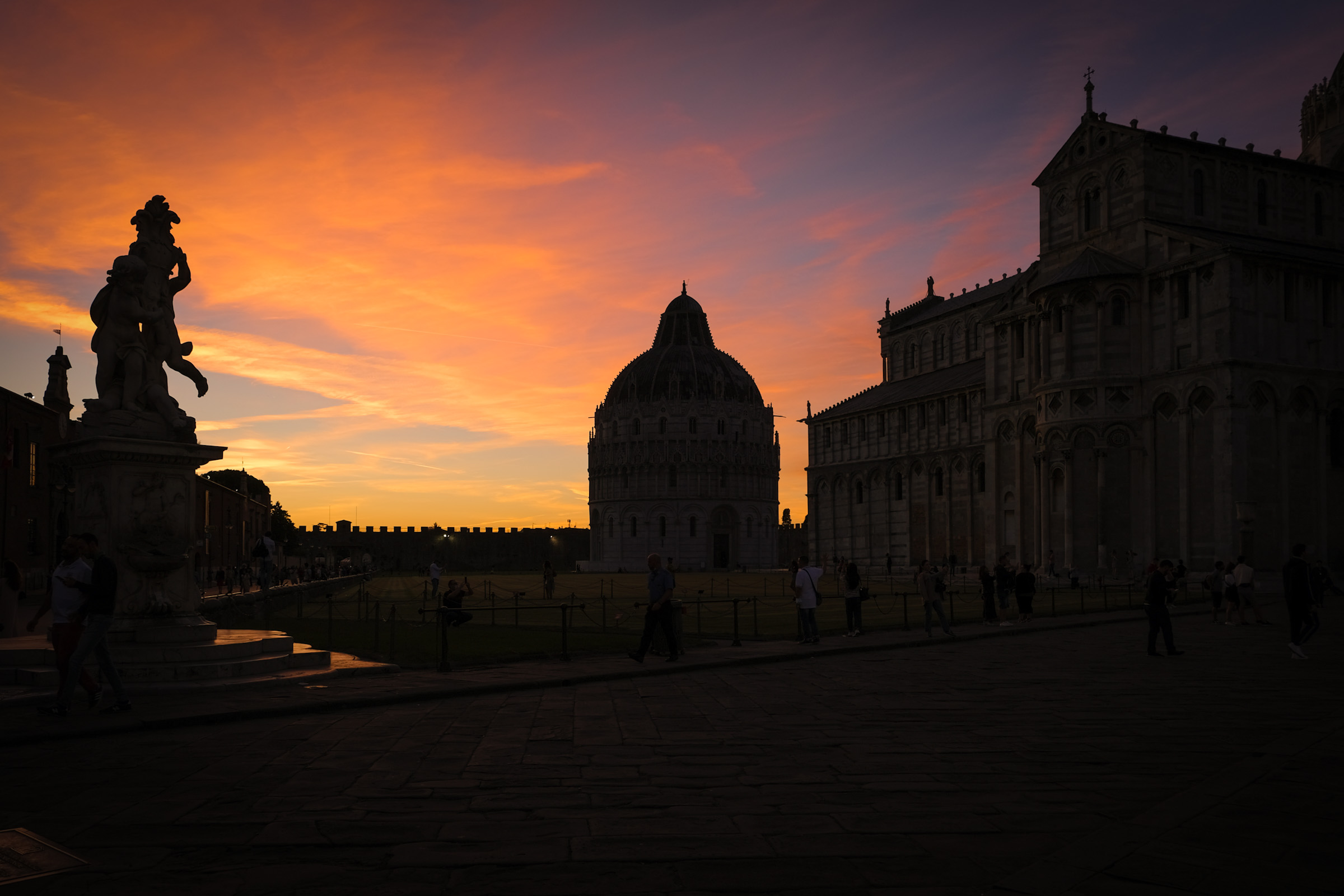 Sunset from Piazza dei Miracoli...