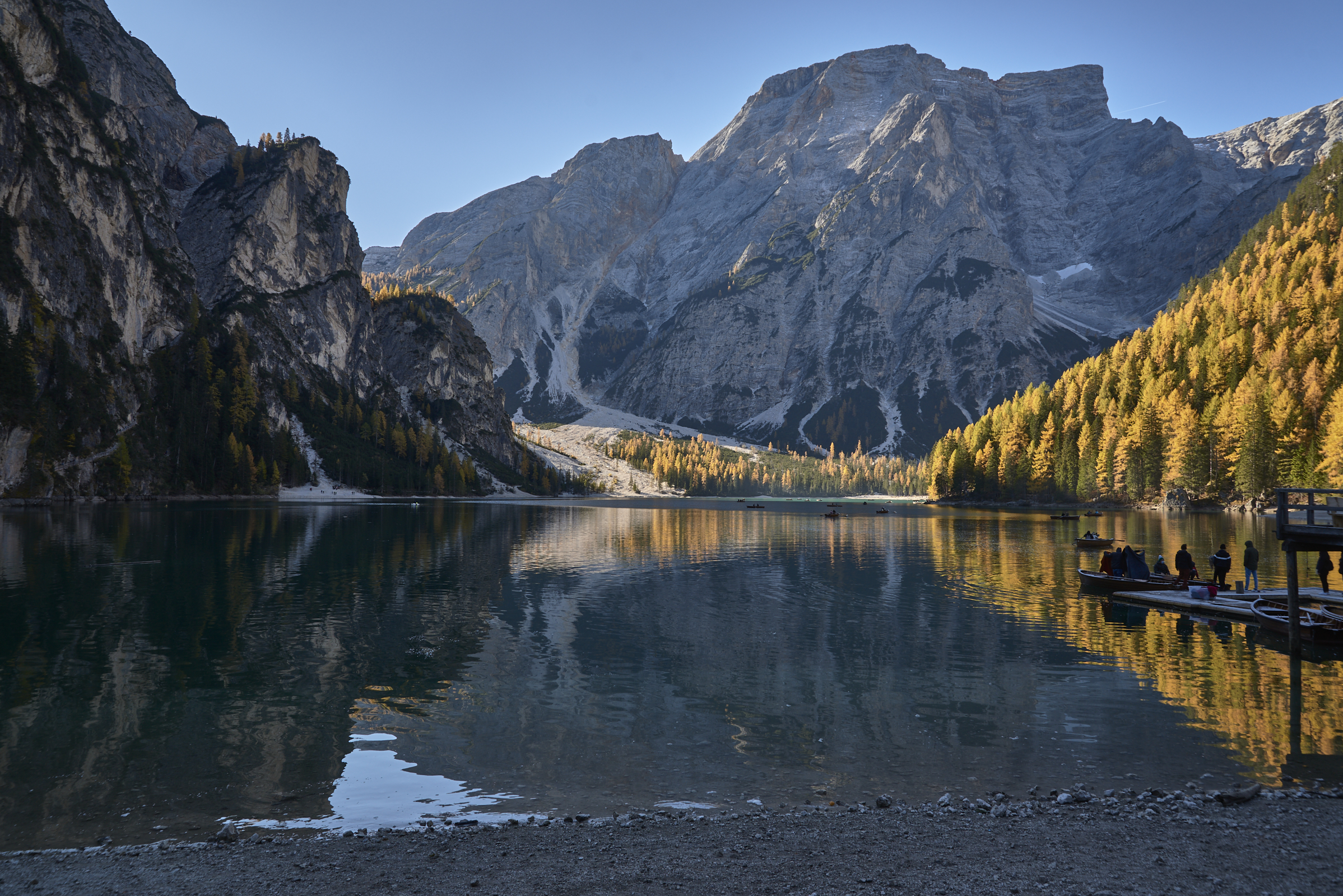 Braies, with the first lights of an autumn day...