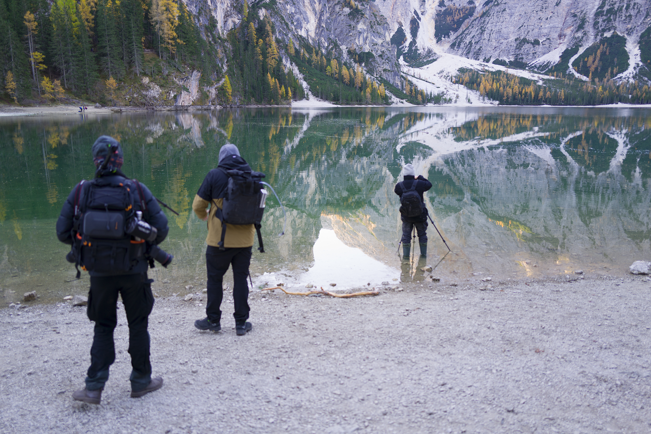 Weapons and luggage in Braies...