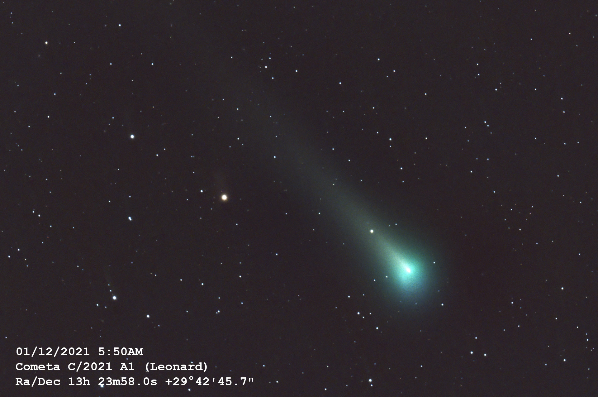 Cometa c/2021 A1 (Leonard)...