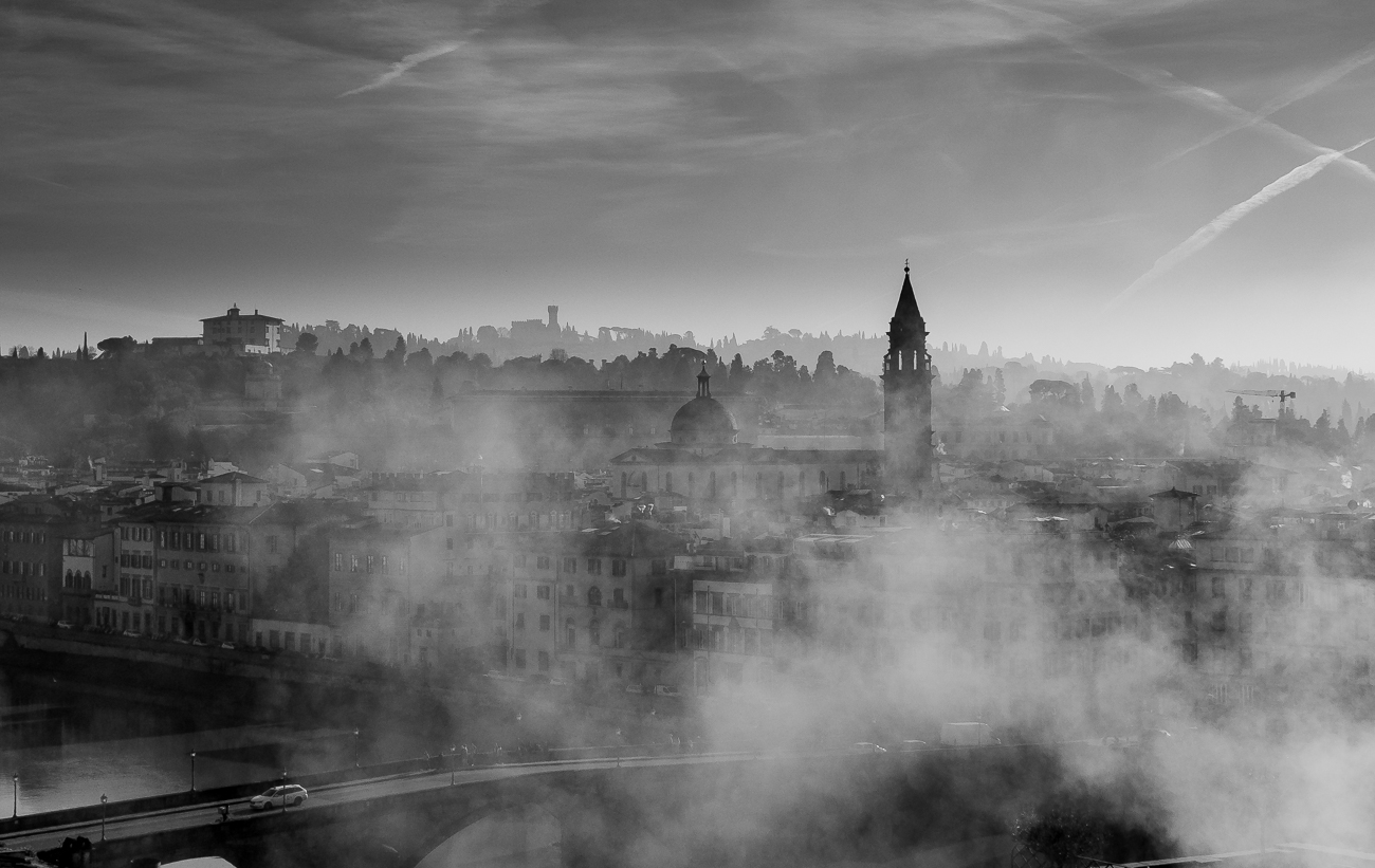 Fog over Florence ...