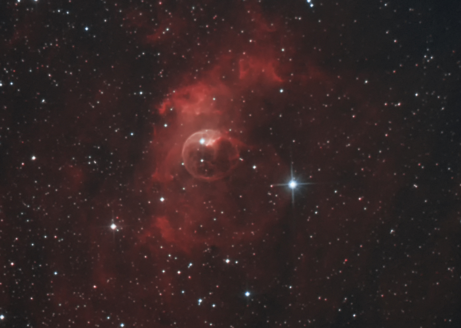 NGC7635 bubble nebula...