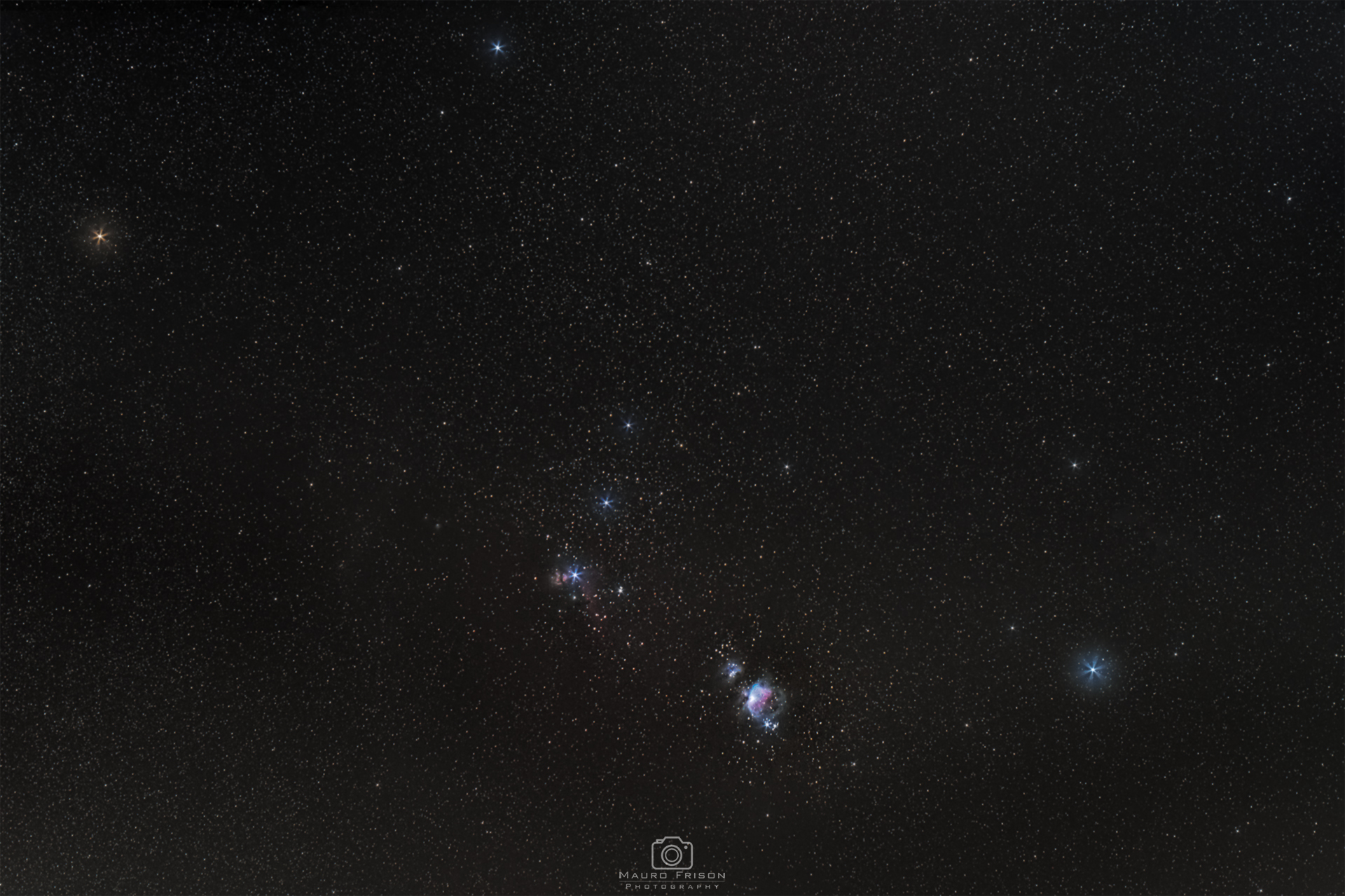 Orion Belt wide view...