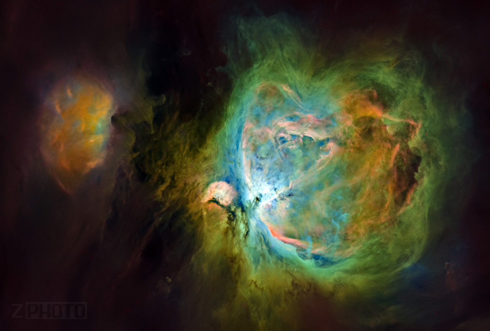 Orion in Hubble Palette...