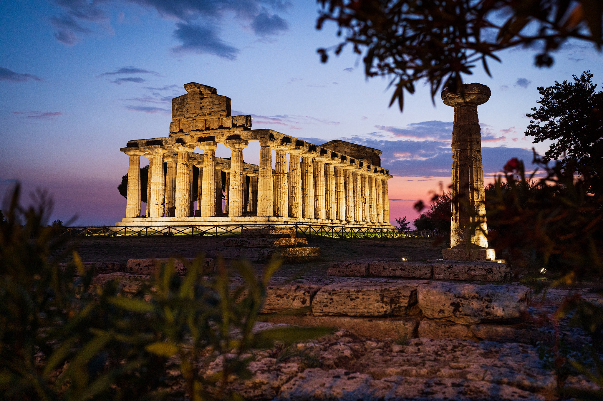 Tempio di Atena -  Paestum ora blù...