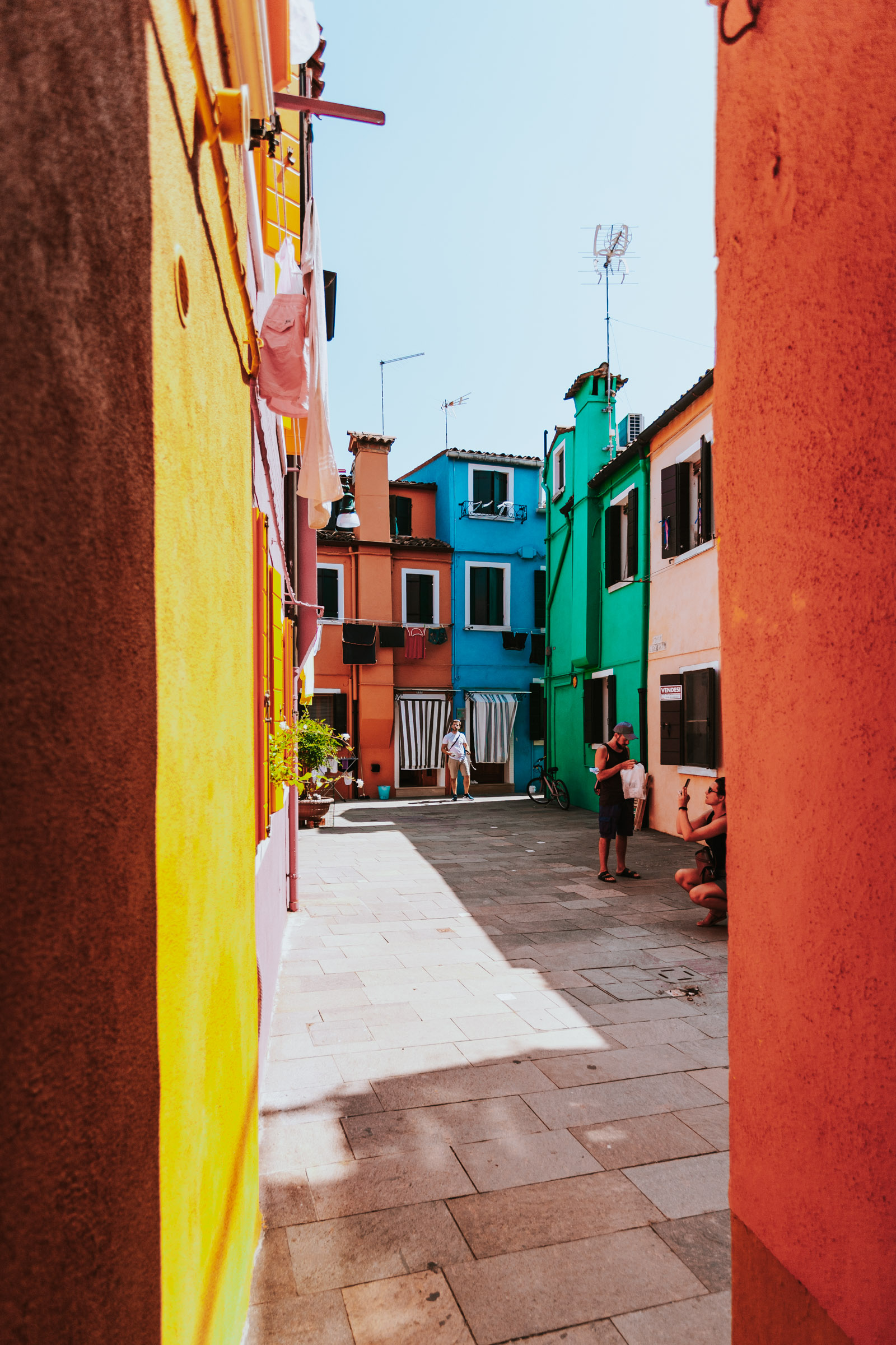 The colorful views of Burano ...