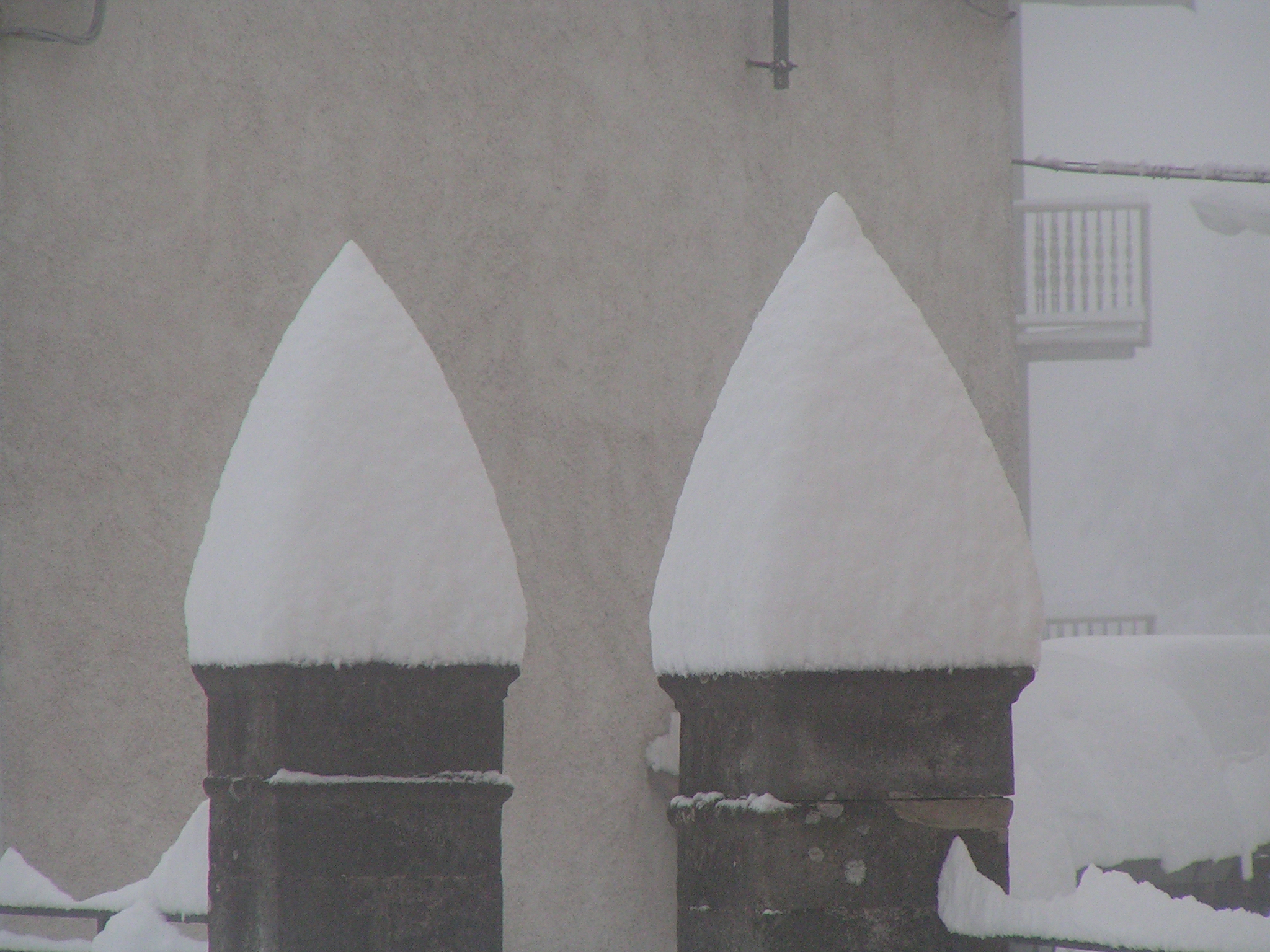 Snowfall "pointed"...