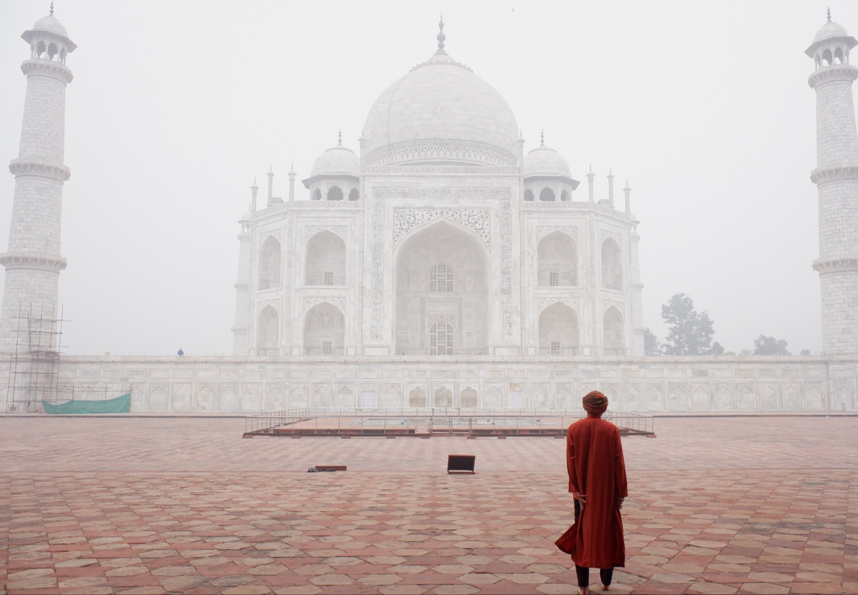 Taj Mahal foggy, charm and mystery...