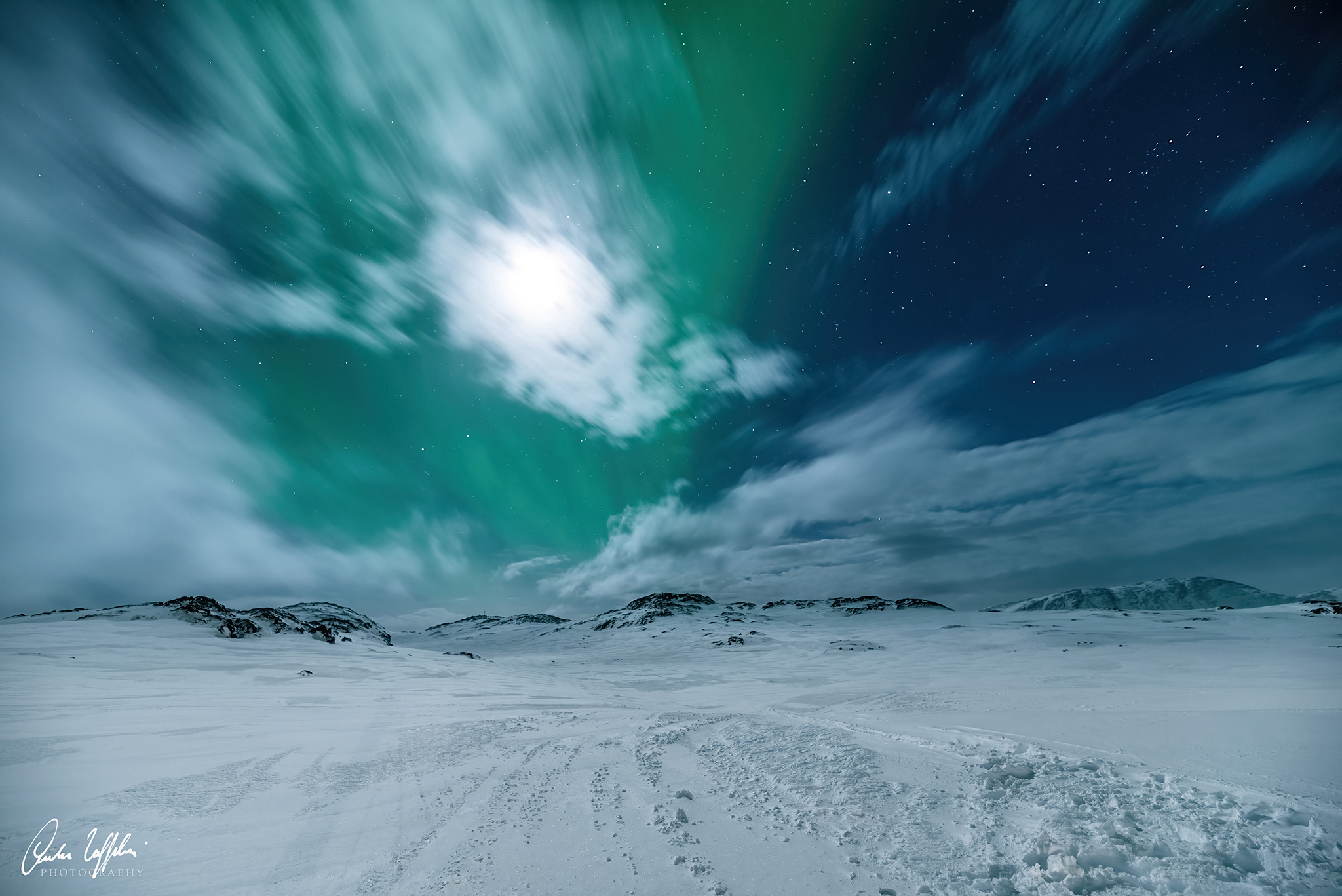 Aurora boreale in Groenlandia...