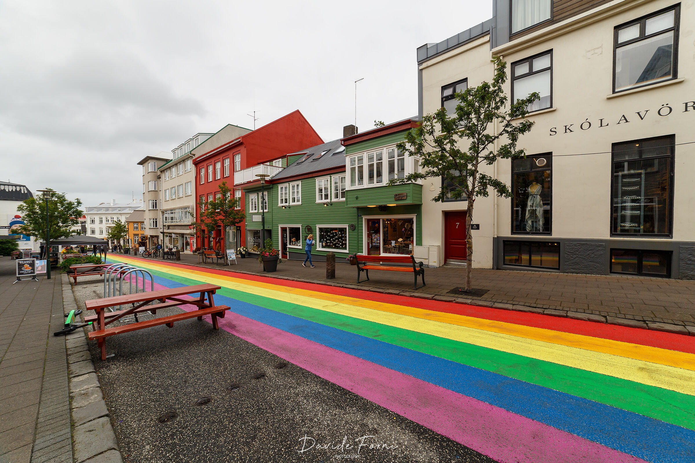 Rainbow alley in Reykjavik...