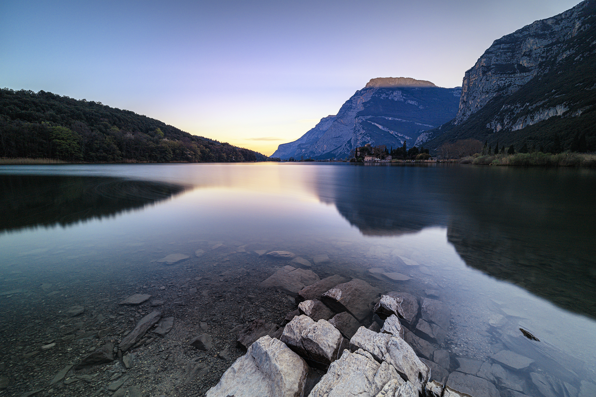 On the surface of the water...
