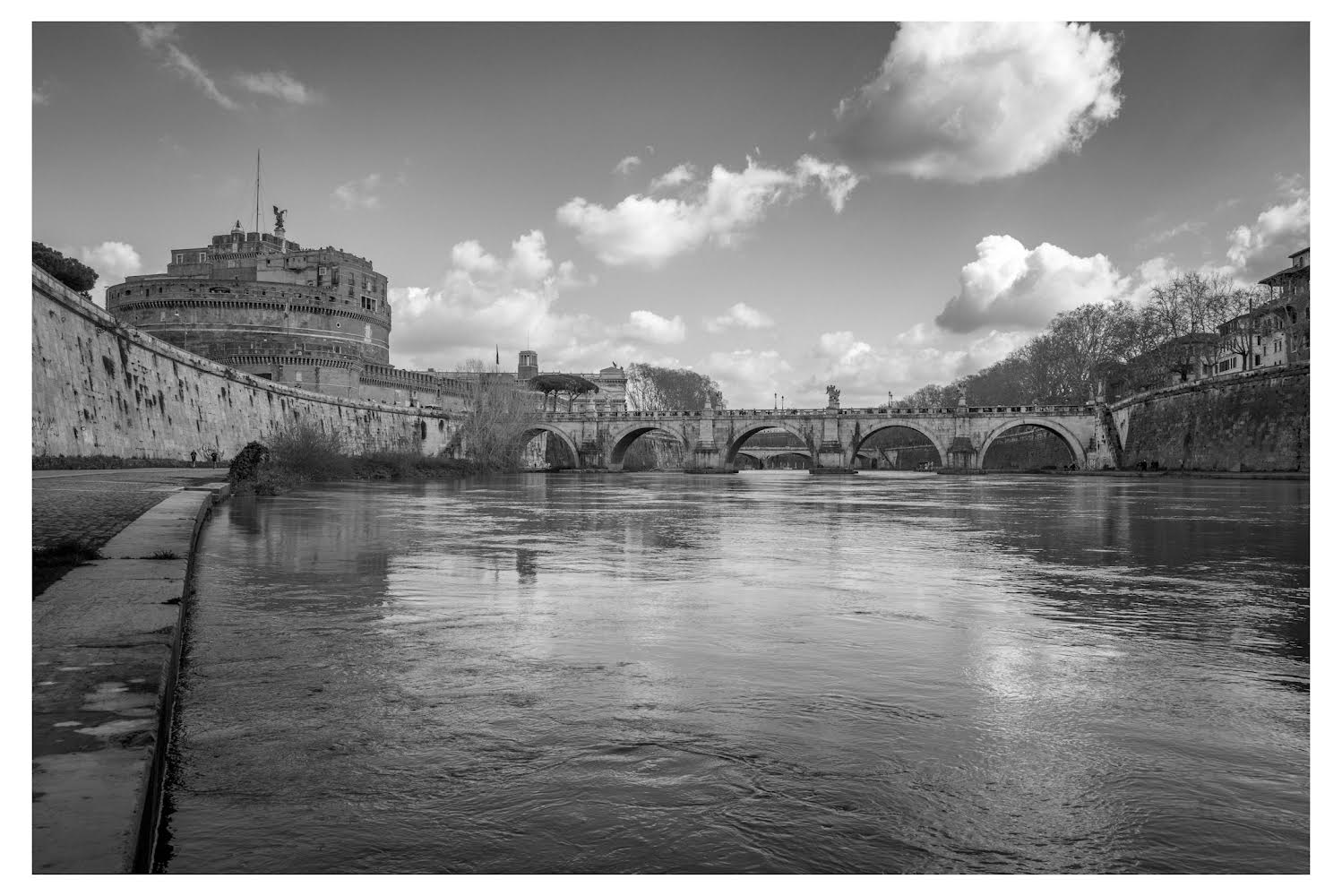 Castel S. Angelo from the Tiber...
