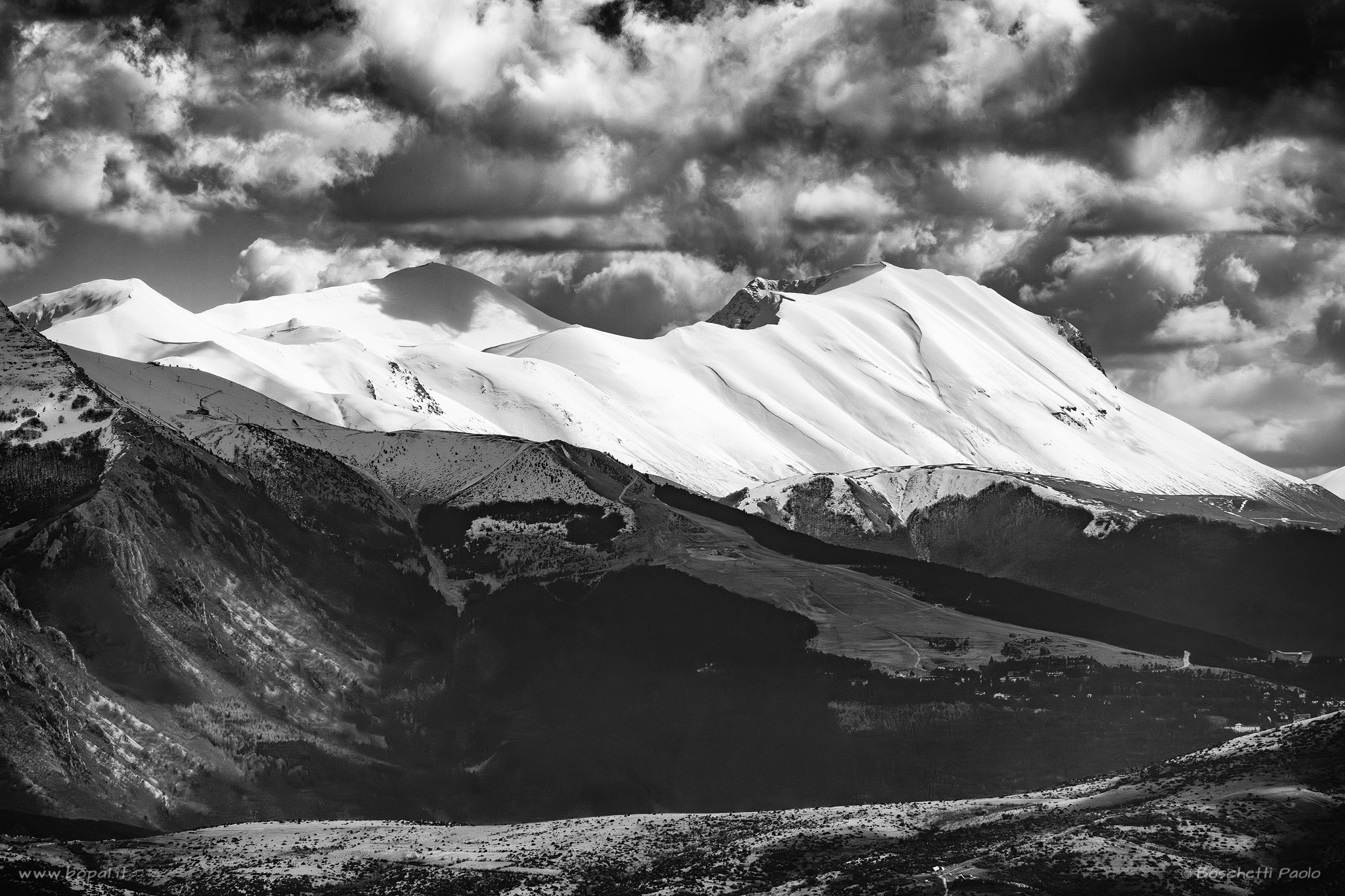 Monti Sibillini in bianco e nero...