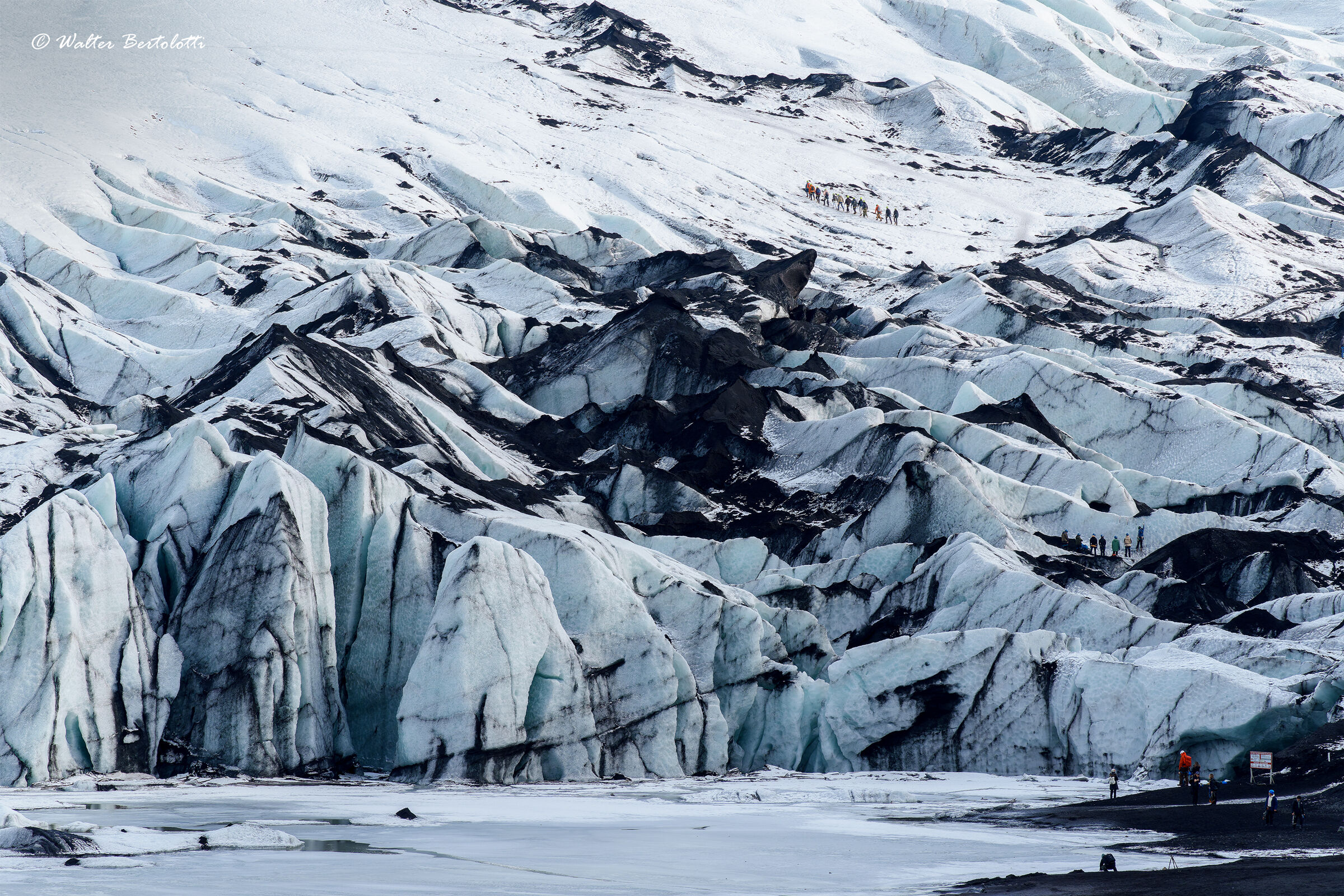 The Sólheimajökull Glacier...