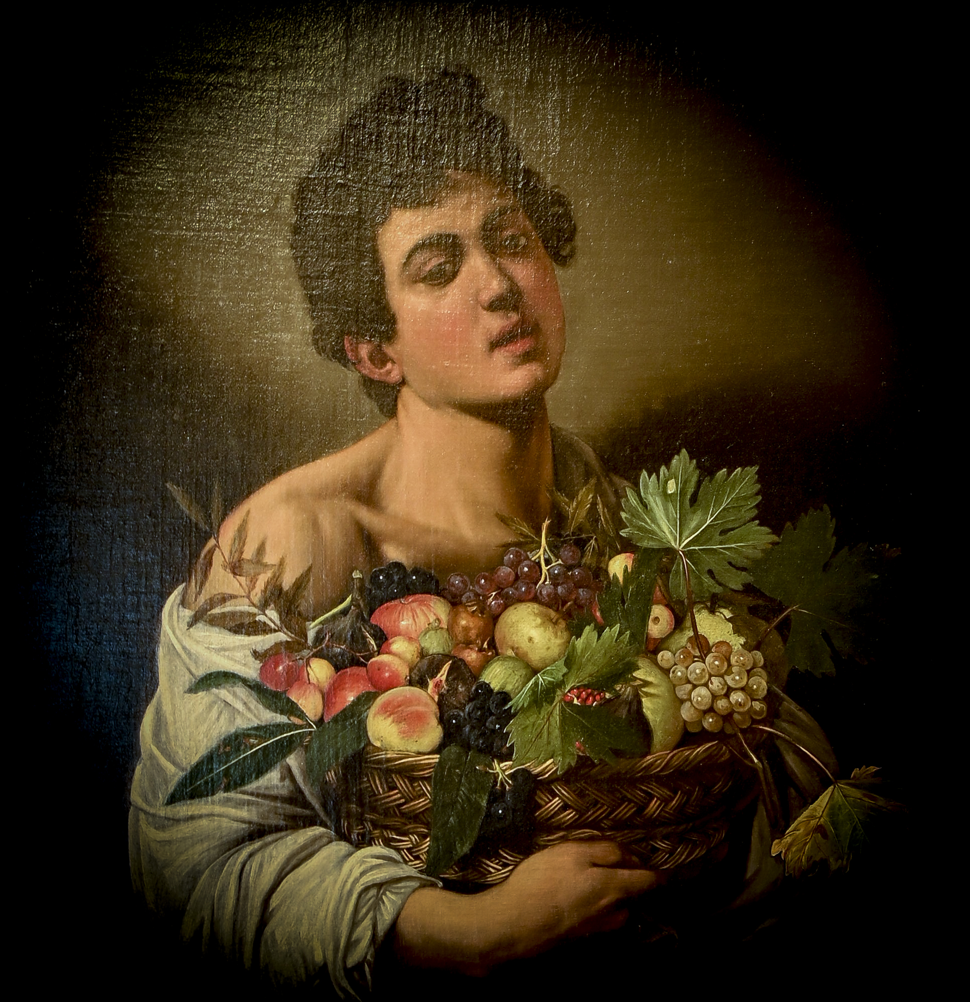 Boy with Basket of Fruit (Caravaggio)...