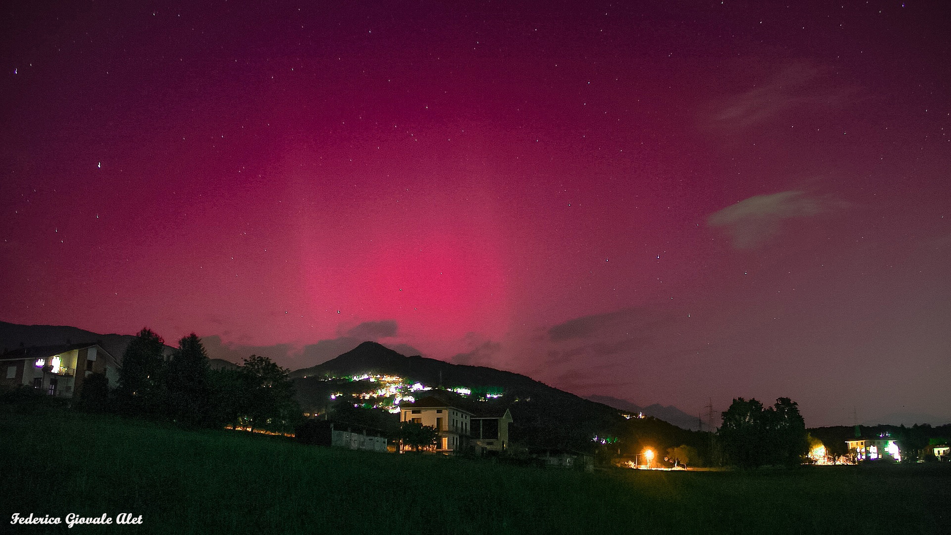  SAR and Aurora Borealis on Colle Braida...