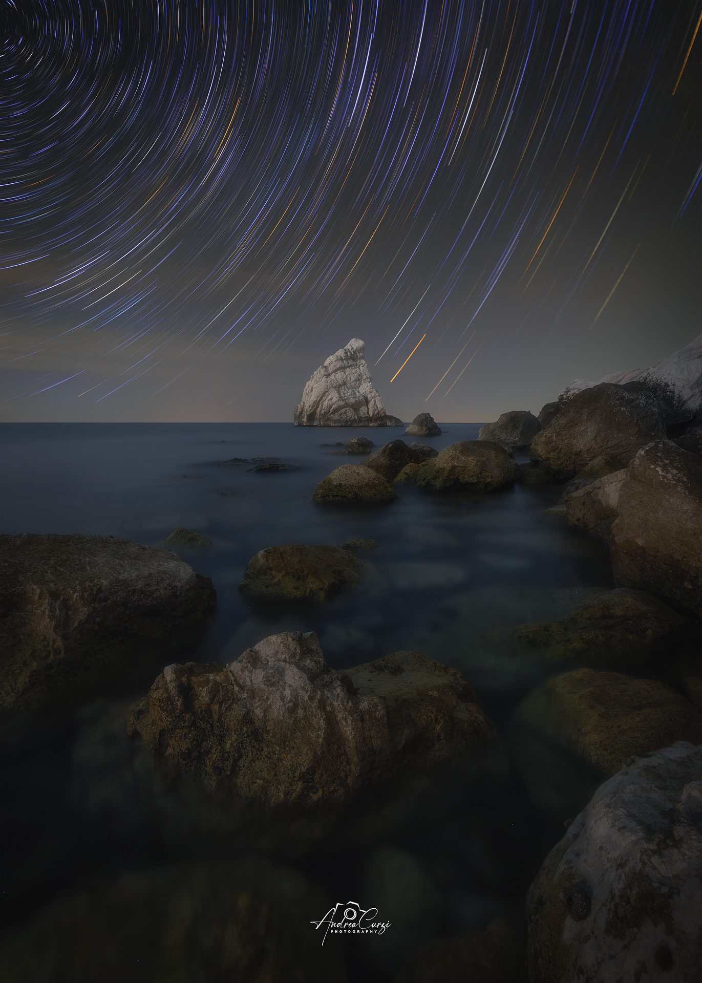 Star Trail alla Spiaggia della Vela...